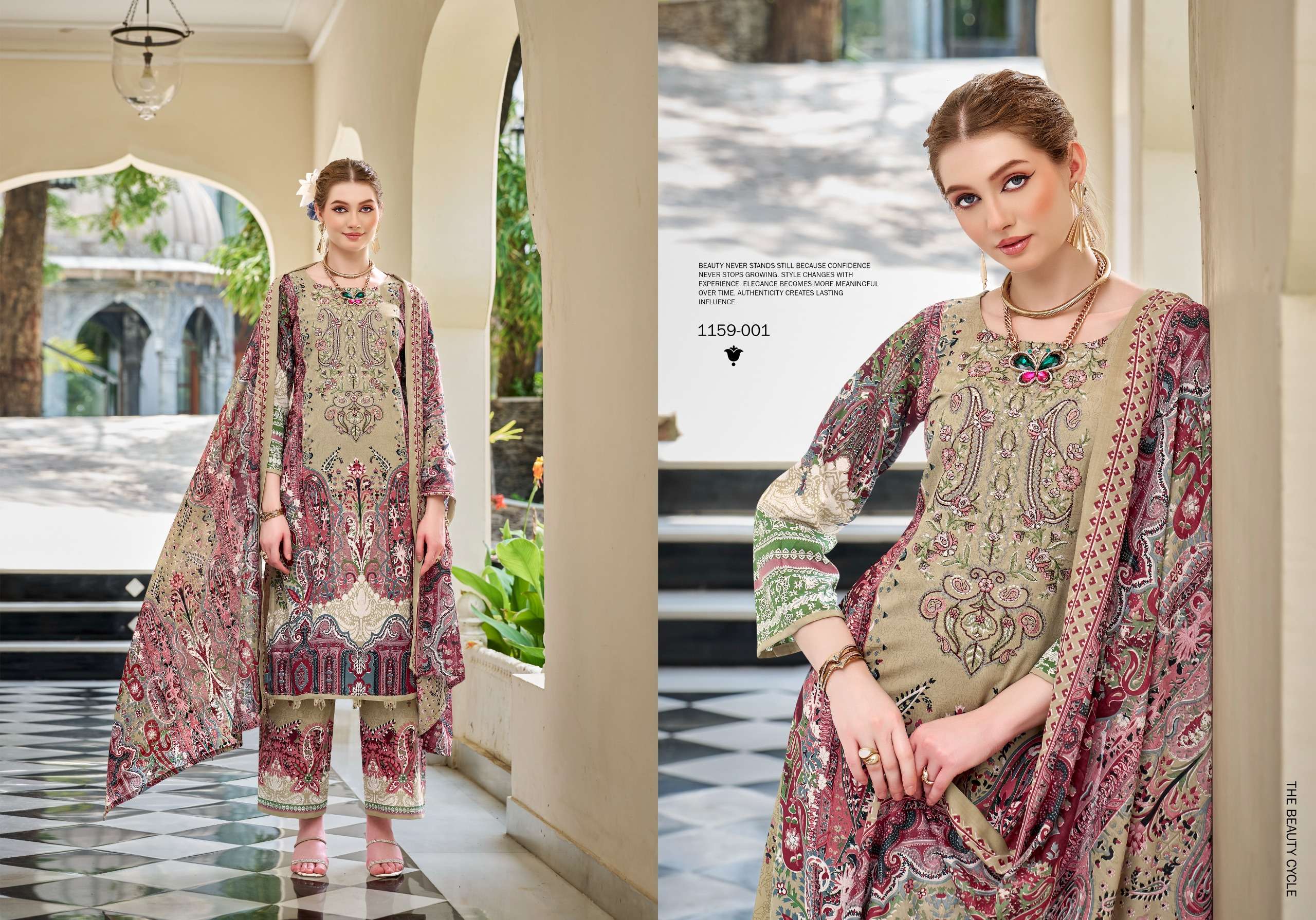 ROMANI MAHIRA VOL 10 COTTON DIGITAL PRINTS WITH FANCY WORK SUIT