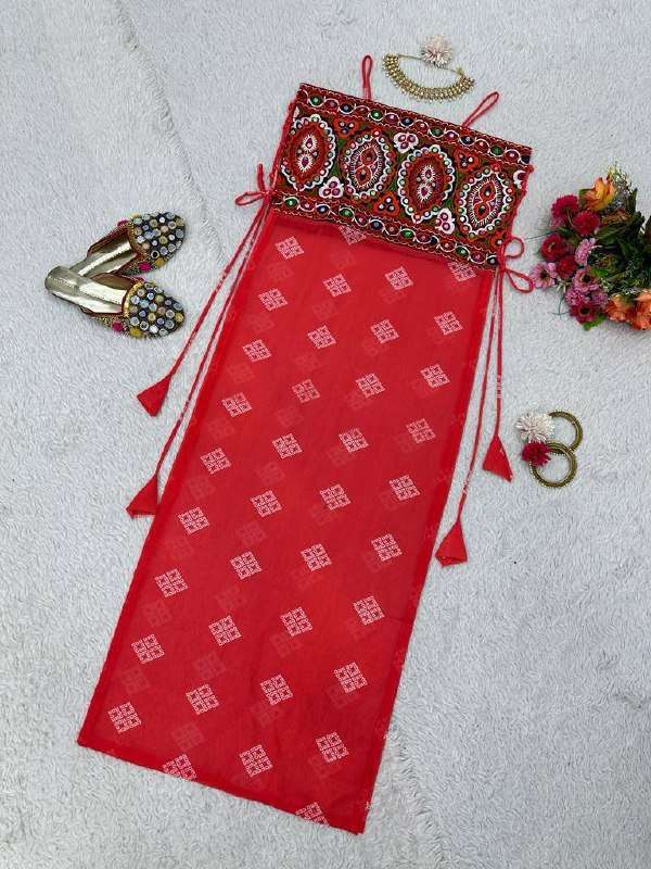 RTC 5691 FOR GEORGETTE MIRROR WORK DESIGNER NAVRATRI WEAR LADIES KURTI