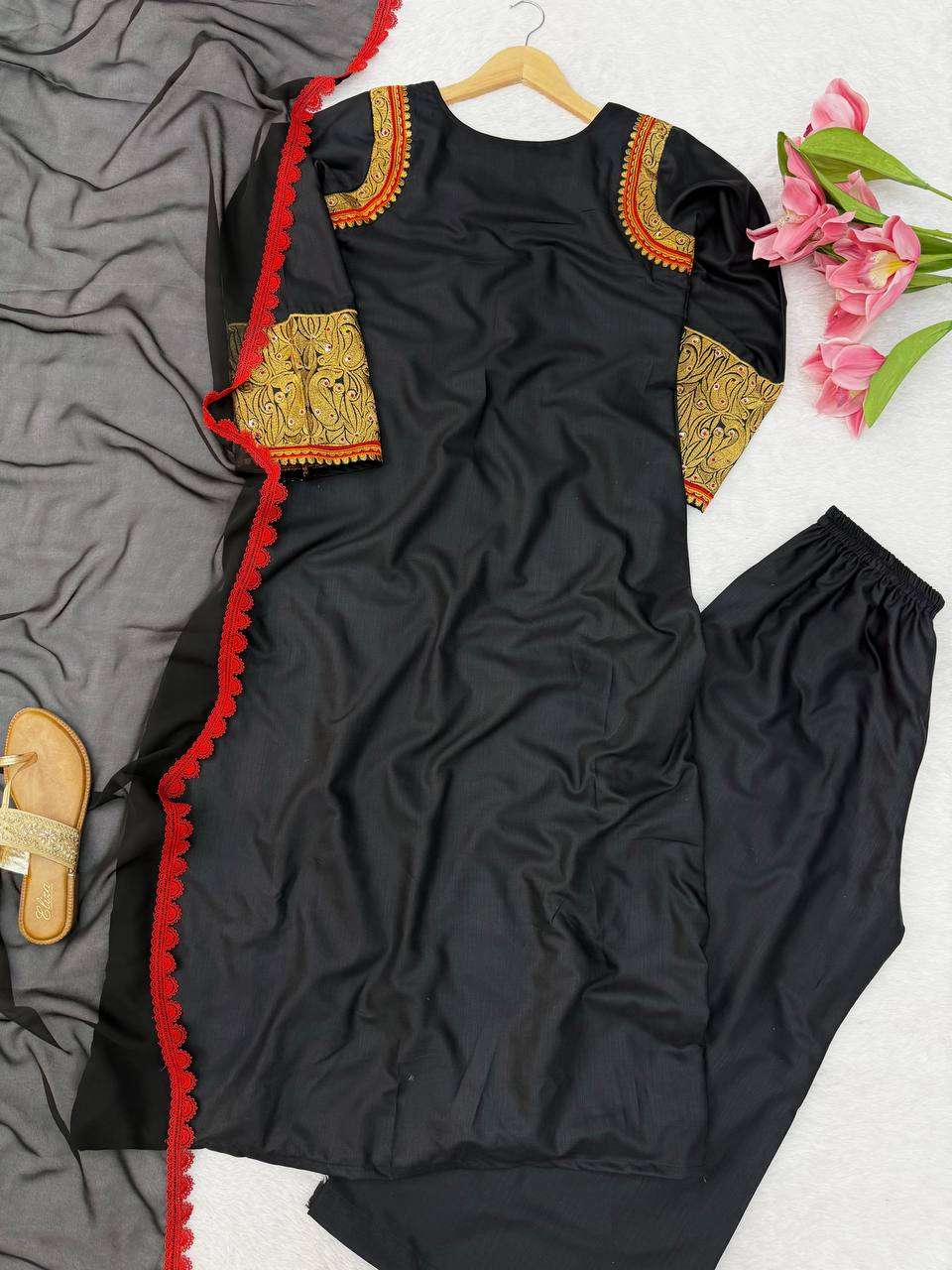 RTC 6061 RAYON BEAUTIFUL KASHMIRI STYLE DESIGNER LOOK PARTY WEAR LADIES SUIT