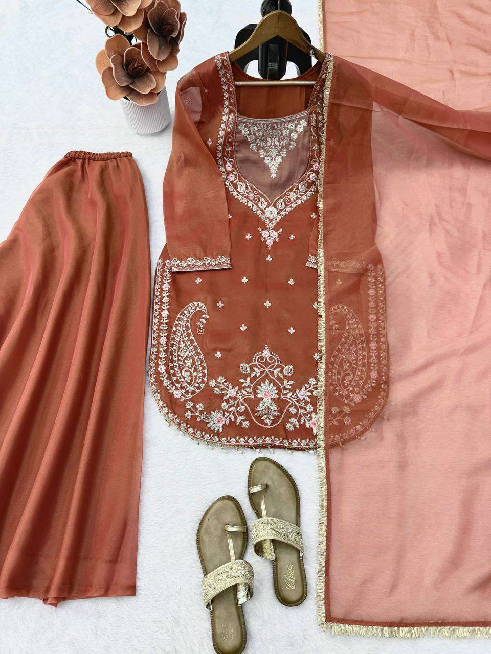 RTC 6065 SIMER FABRIC HEAVY SEQUENCE EMBROIDERY DESIGNER READY MADE FESTIVE WEAR SUIT