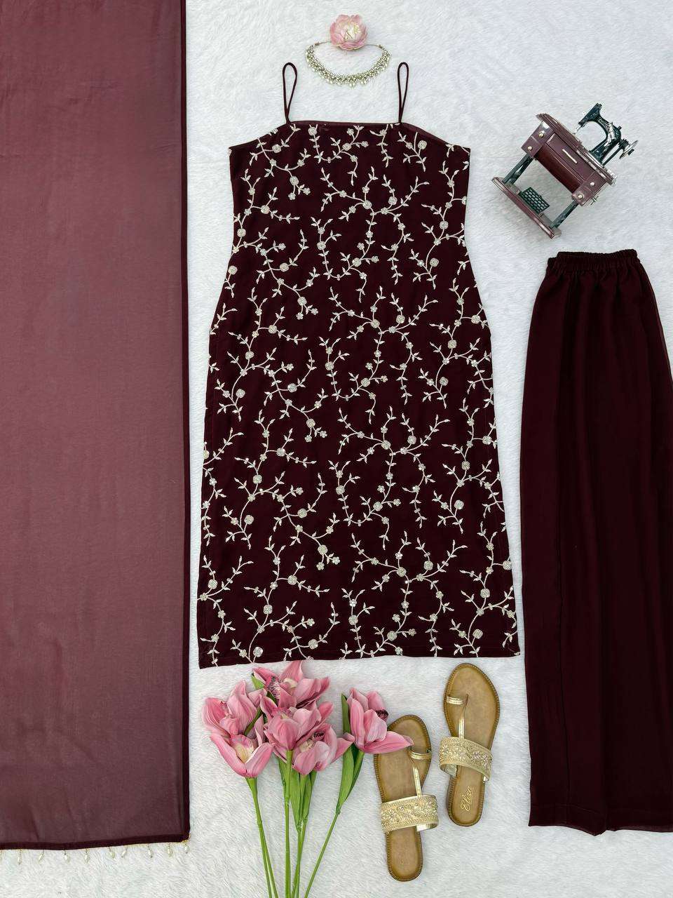 RTC 6067 GEORGETTE SEQUENCE EMBROIDERY DESIGNER WORK SUIT