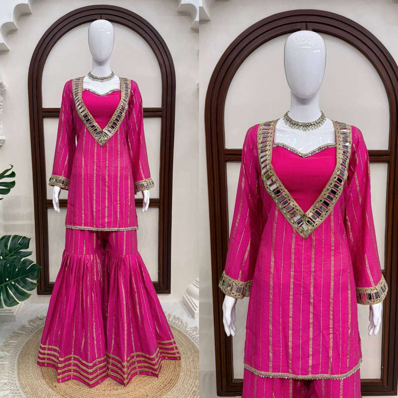 RTC 6068 FANCY BEAUTIFUL DESIGNER LOOK FESTIVE WEAR TOP WITH SHARARA SET