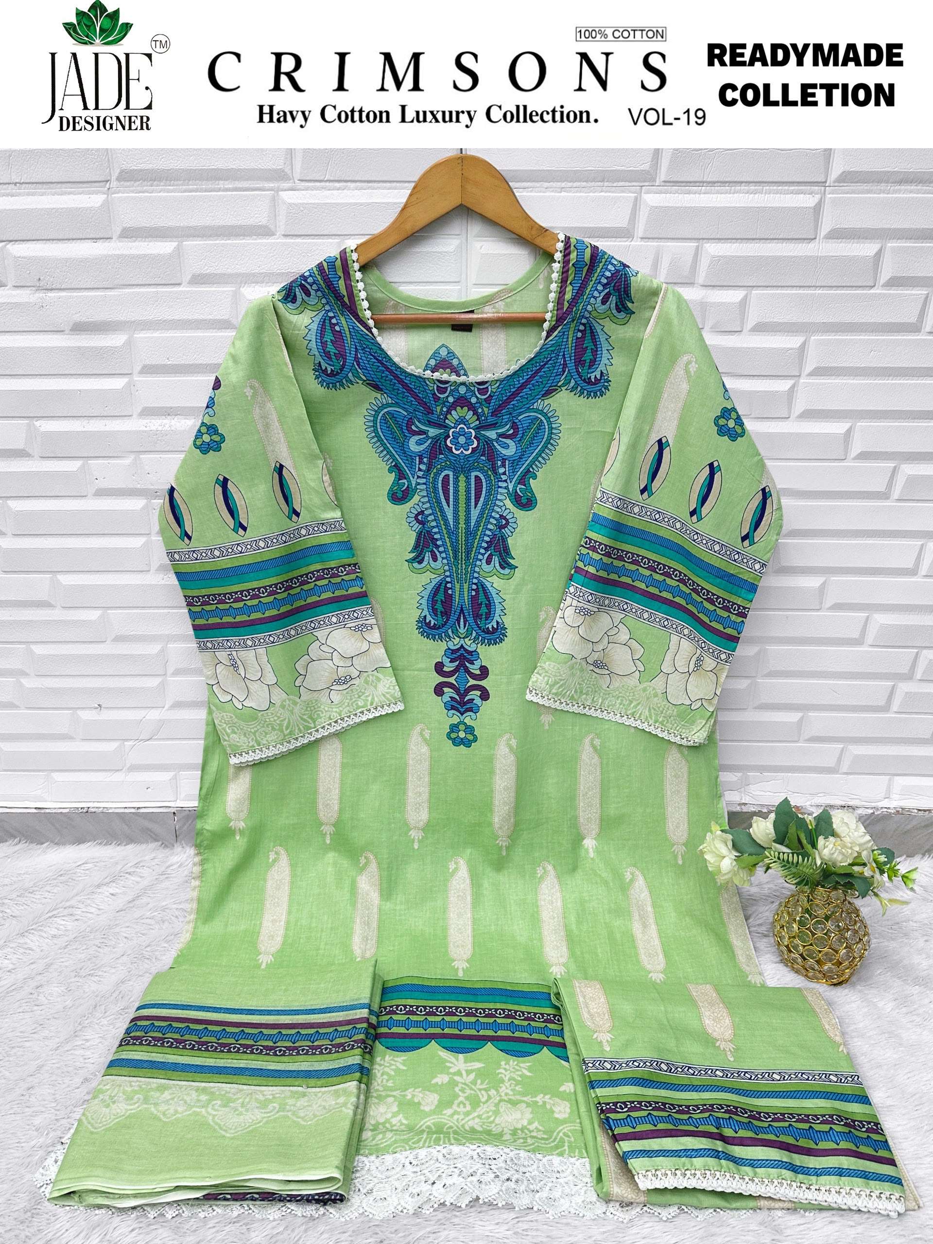 SAANVI TRENDS JADE CRIMSONS READY MADE COLLECTION VOL 19