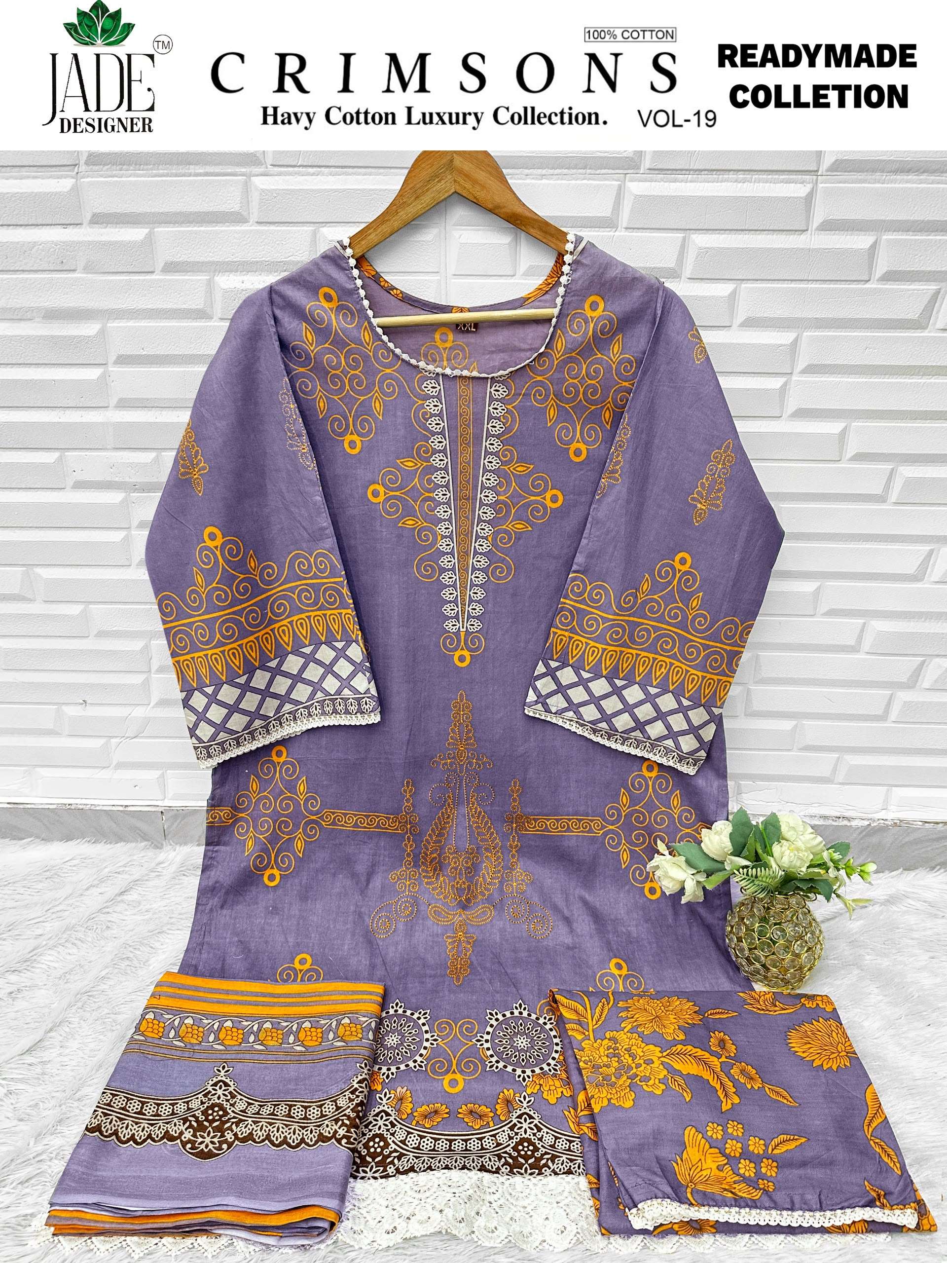 SAANVI TRENDS JADE CRIMSONS READY MADE COLLECTION VOL 19