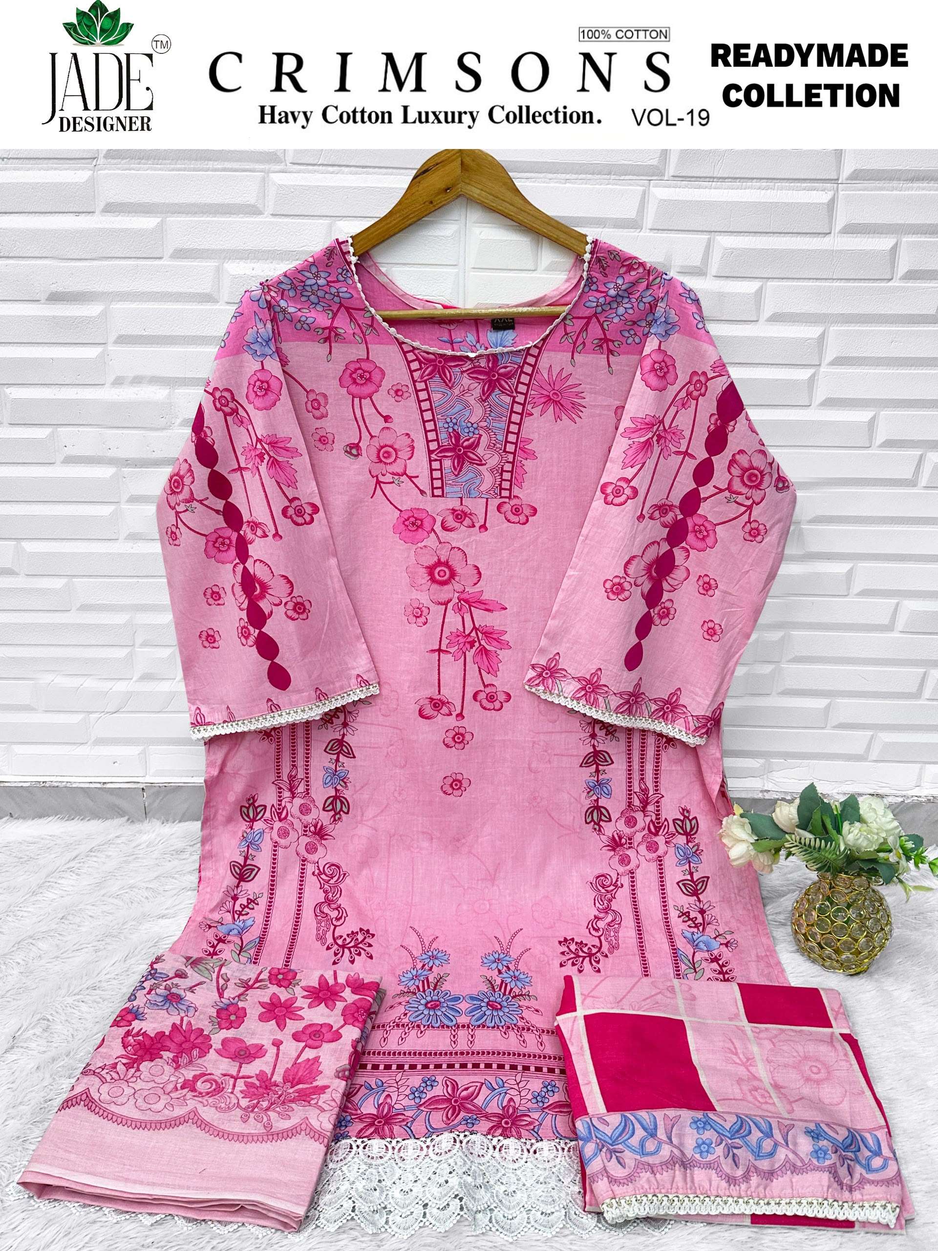 SAANVI TRENDS JADE CRIMSONS READY MADE COLLECTION VOL 19