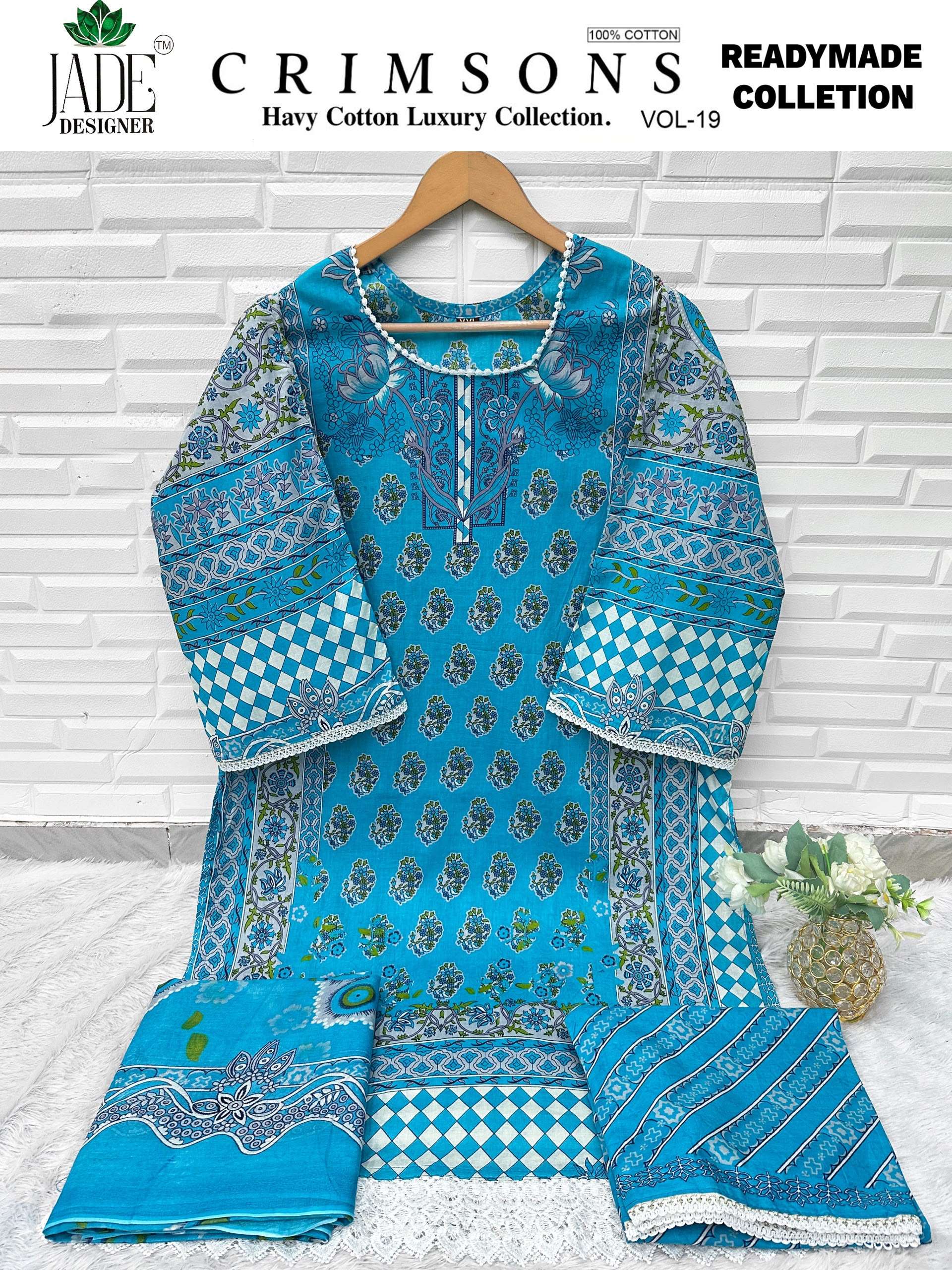 SAANVI TRENDS JADE CRIMSONS READY MADE COLLECTION VOL 19