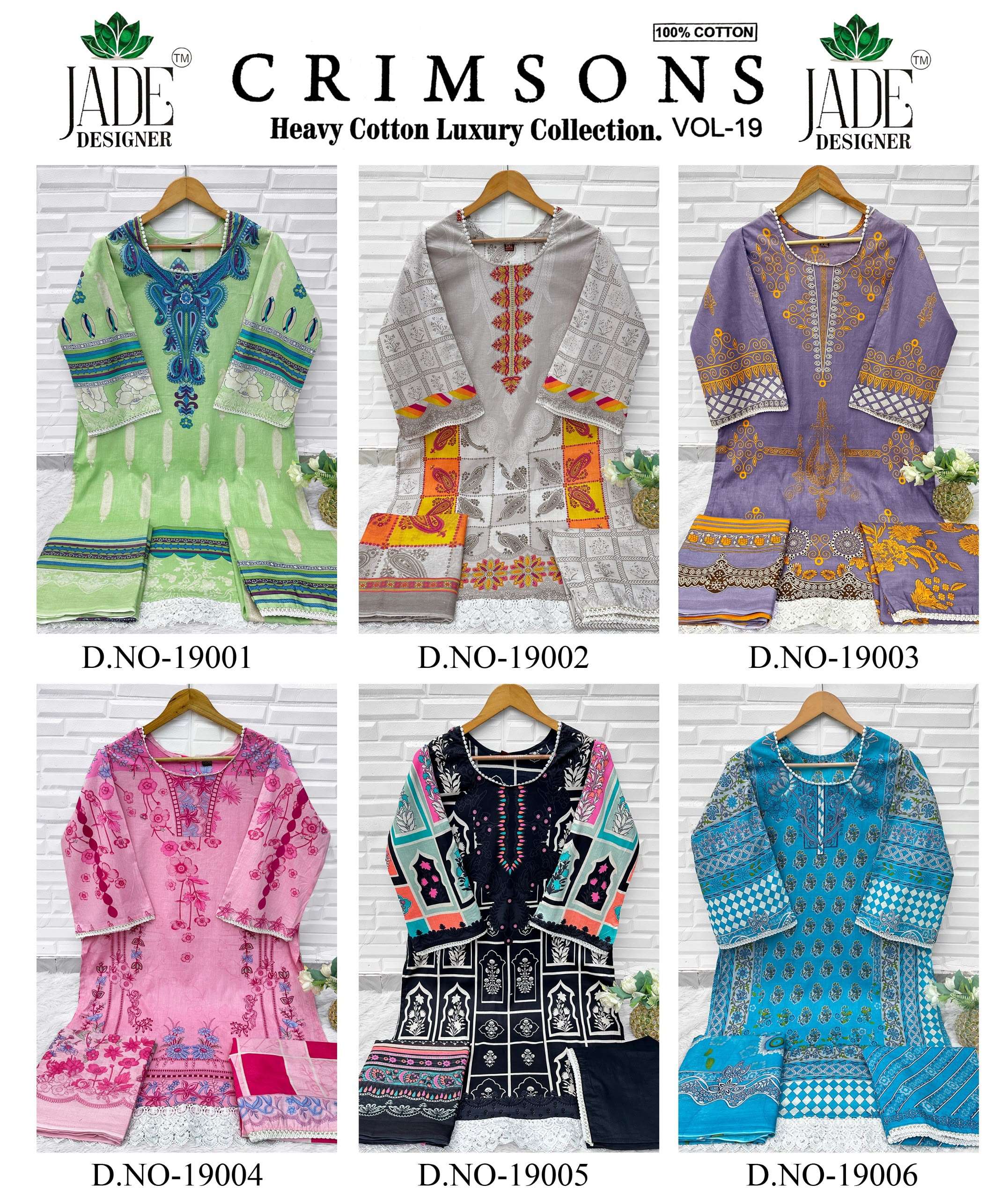 SAANVI TRENDS JADE CRIMSONS READY MADE COLLECTION VOL 19