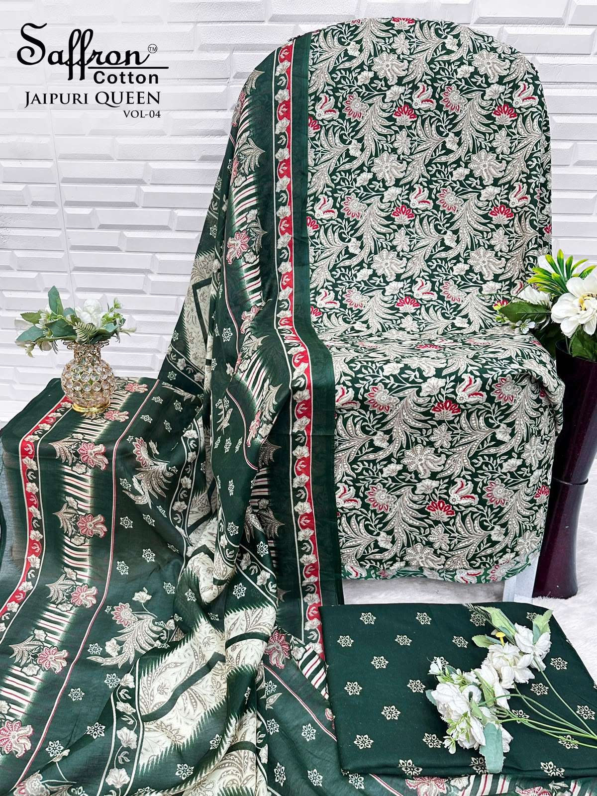 SAFFRON COTTON JAIPURI KARACHI QUEEN VOL 4 COTTON DIGITAL PRINTS SALWAR SUIT