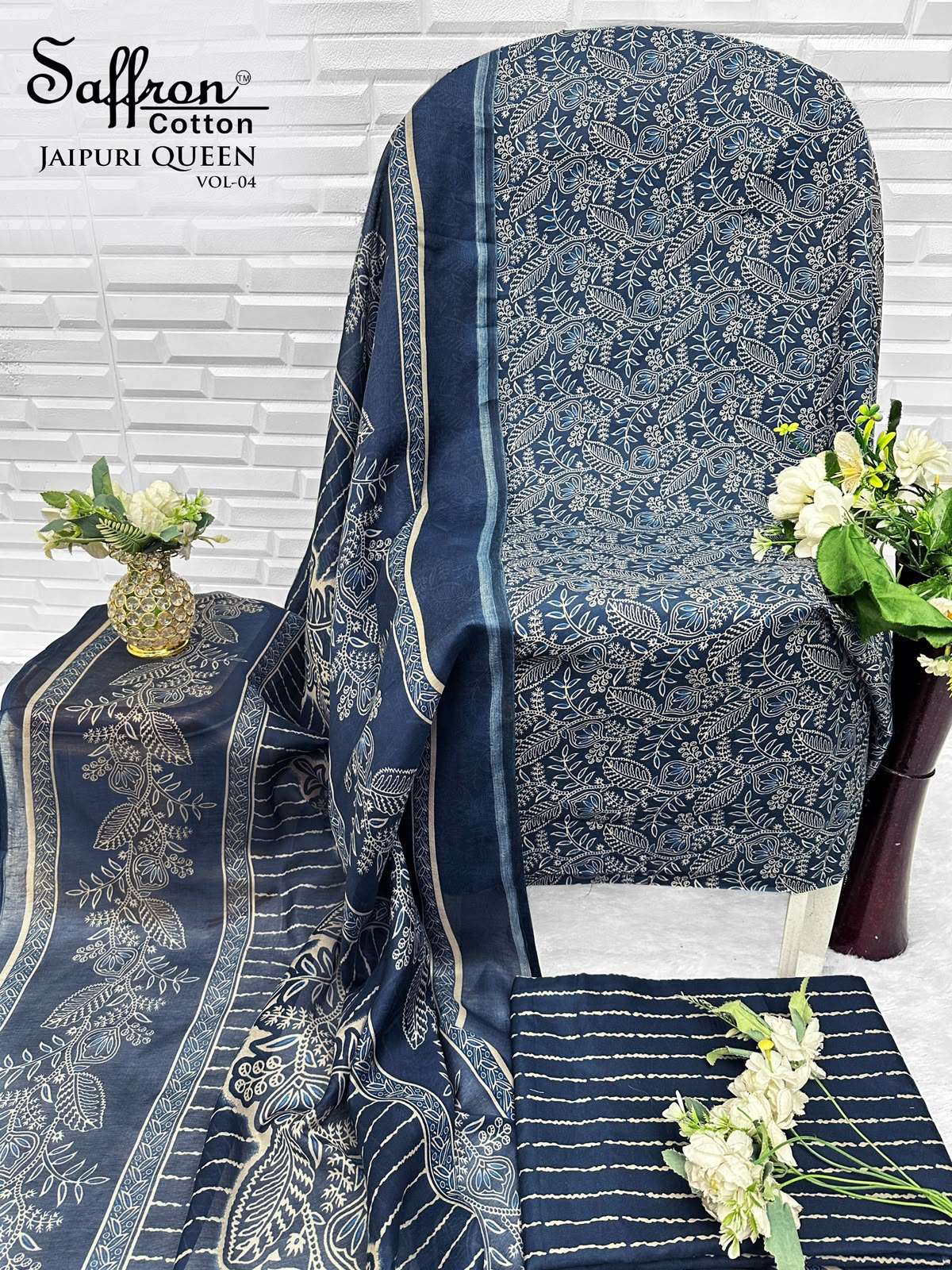 SAFFRON COTTON JAIPURI KARACHI QUEEN VOL 4 COTTON DIGITAL PRINTS SALWAR SUIT