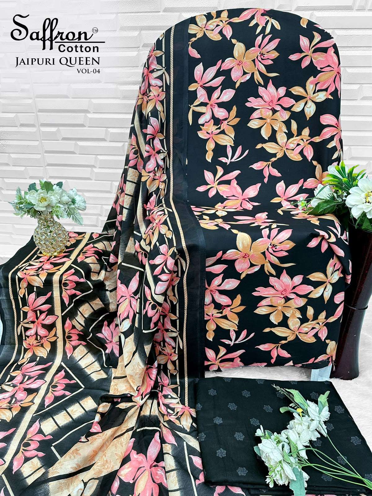 SAFFRON COTTON JAIPURI KARACHI QUEEN VOL 4 COTTON DIGITAL PRINTS SALWAR SUIT