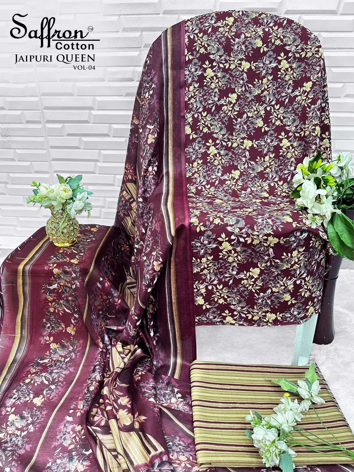 SAFFRON COTTON JAIPURI KARACHI QUEEN VOL 4 COTTON DIGITAL PRINTS SALWAR SUIT