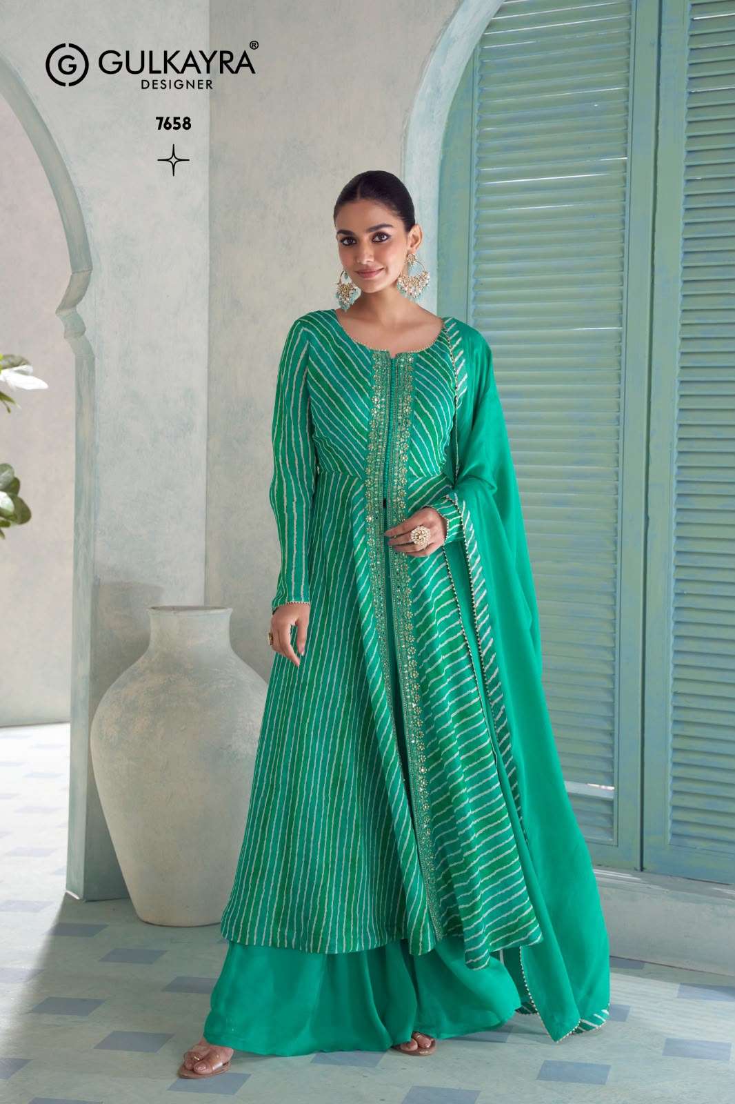 SAYURI DESIGNER VANILLA DESIGNER WORK HEAVY FESTIVE WEAR LADIES SUIT