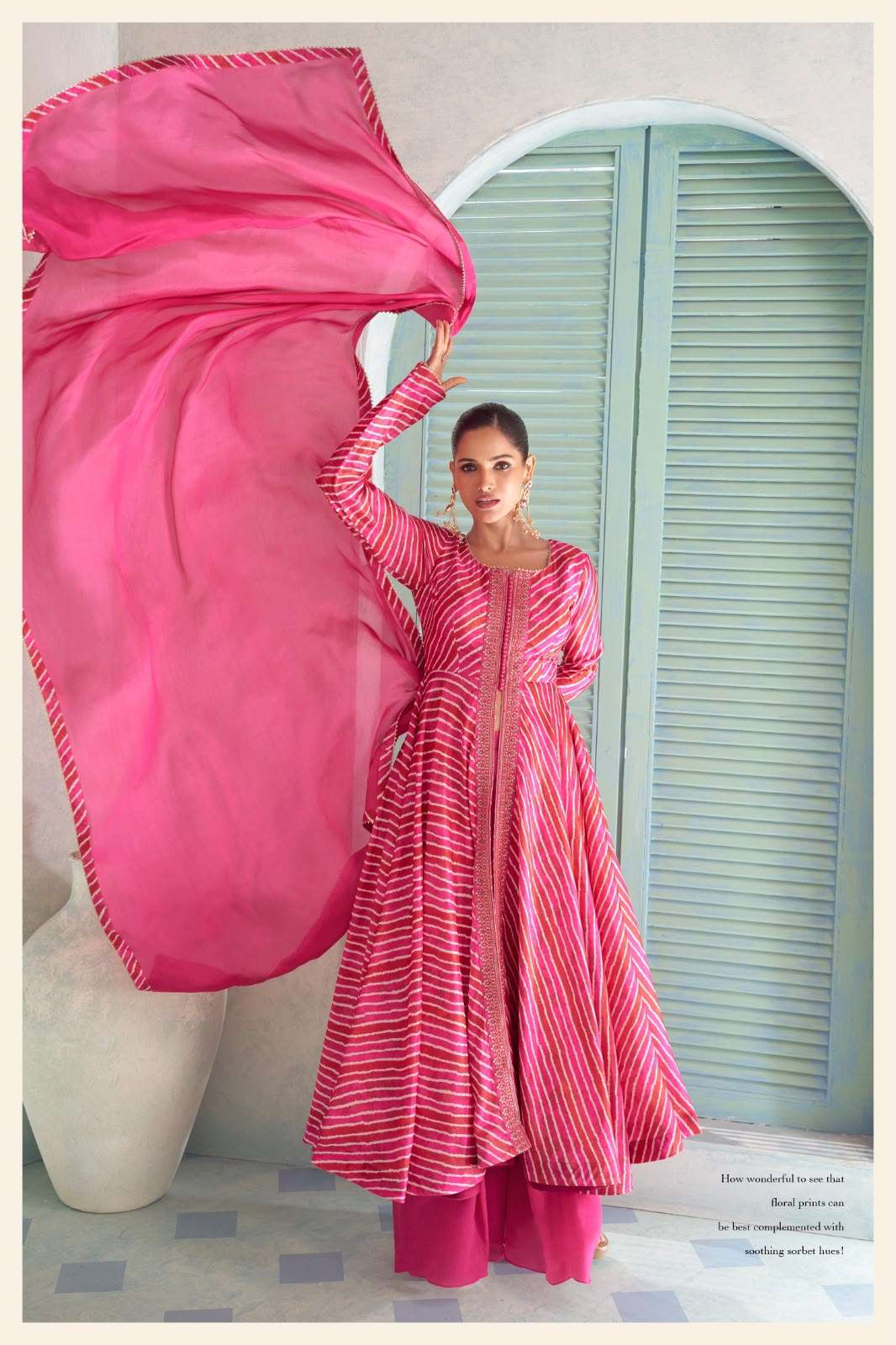 SAYURI DESIGNER VANILLA DESIGNER WORK HEAVY FESTIVE WEAR LADIES SUIT