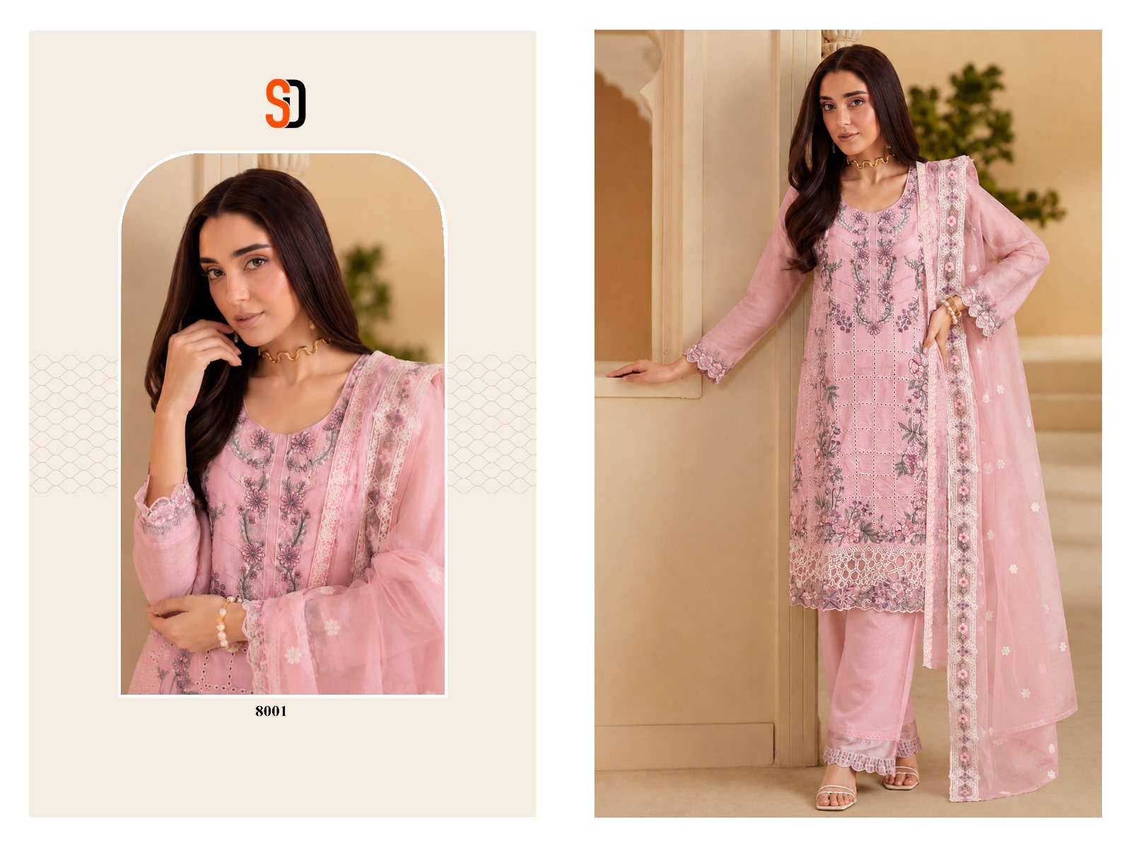 SHRADDHA DESIGNER ELAF PREMIUM VOL 1 COTTON EMBROIDERED DESIGNER WORK SUIT