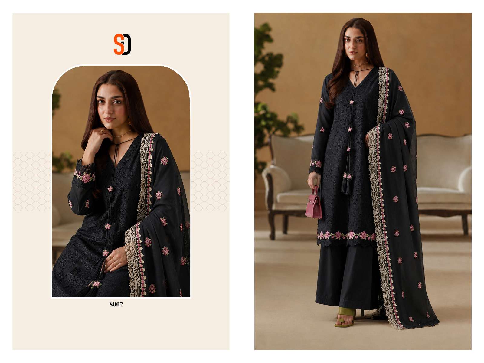 SHRADDHA DESIGNER ELAF PREMIUM VOL 1 COTTON EMBROIDERED DESIGNER WORK SUIT