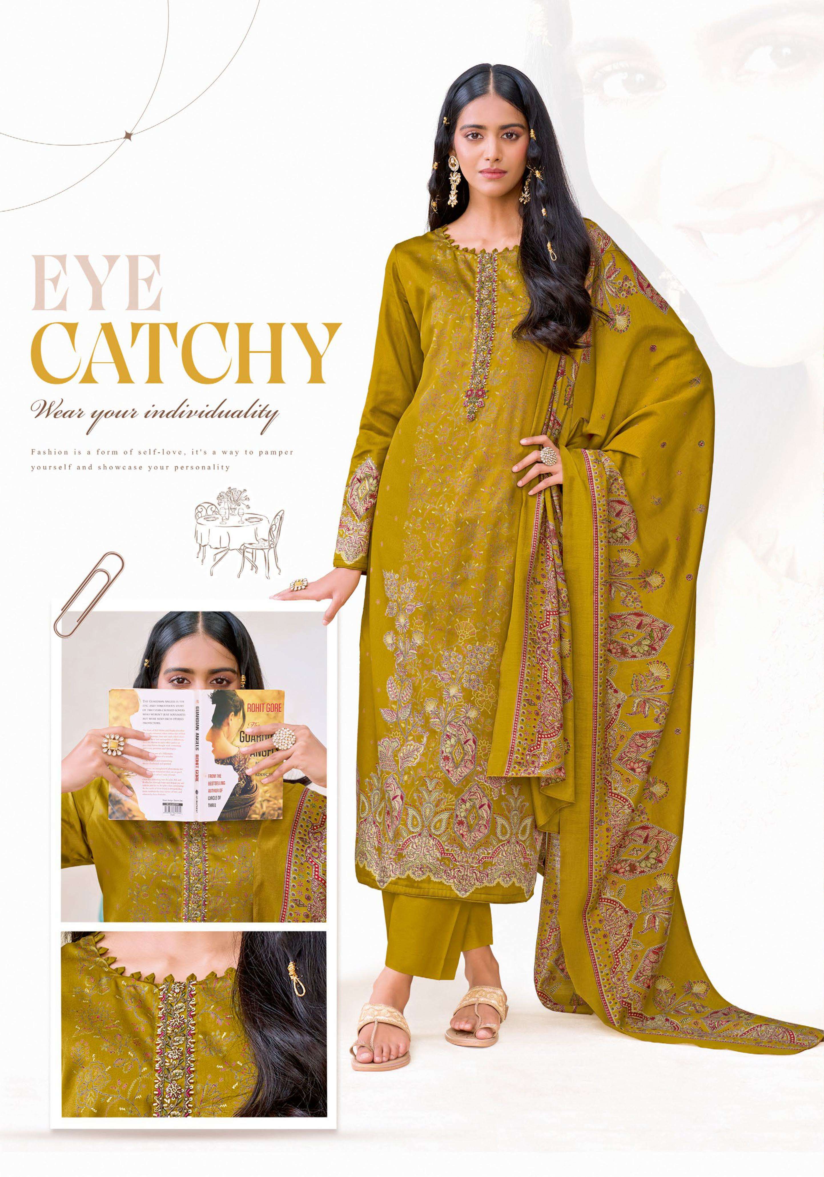 SURYAJYOTI KESHRI VOL 1 JAM SATIN PRINT WITH FANCY EMBROIDERY WORK SUIT