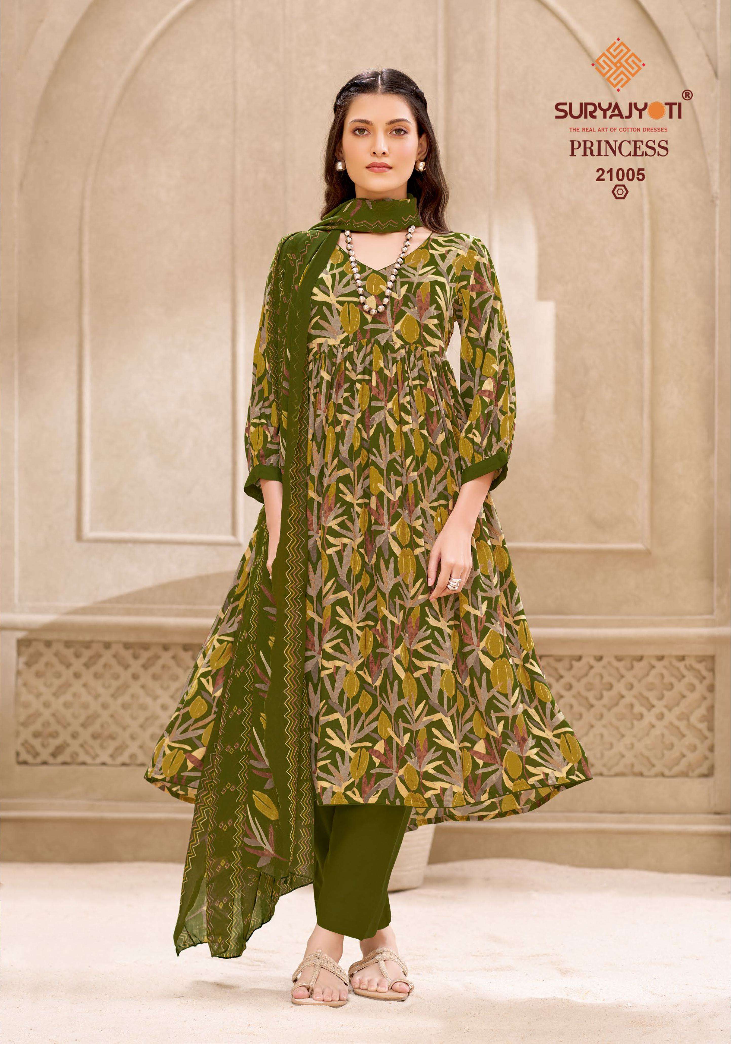 SURYAJYOTI PRINCESS VOL 21 RAYON PRINT LADIES SALWAR SUIT