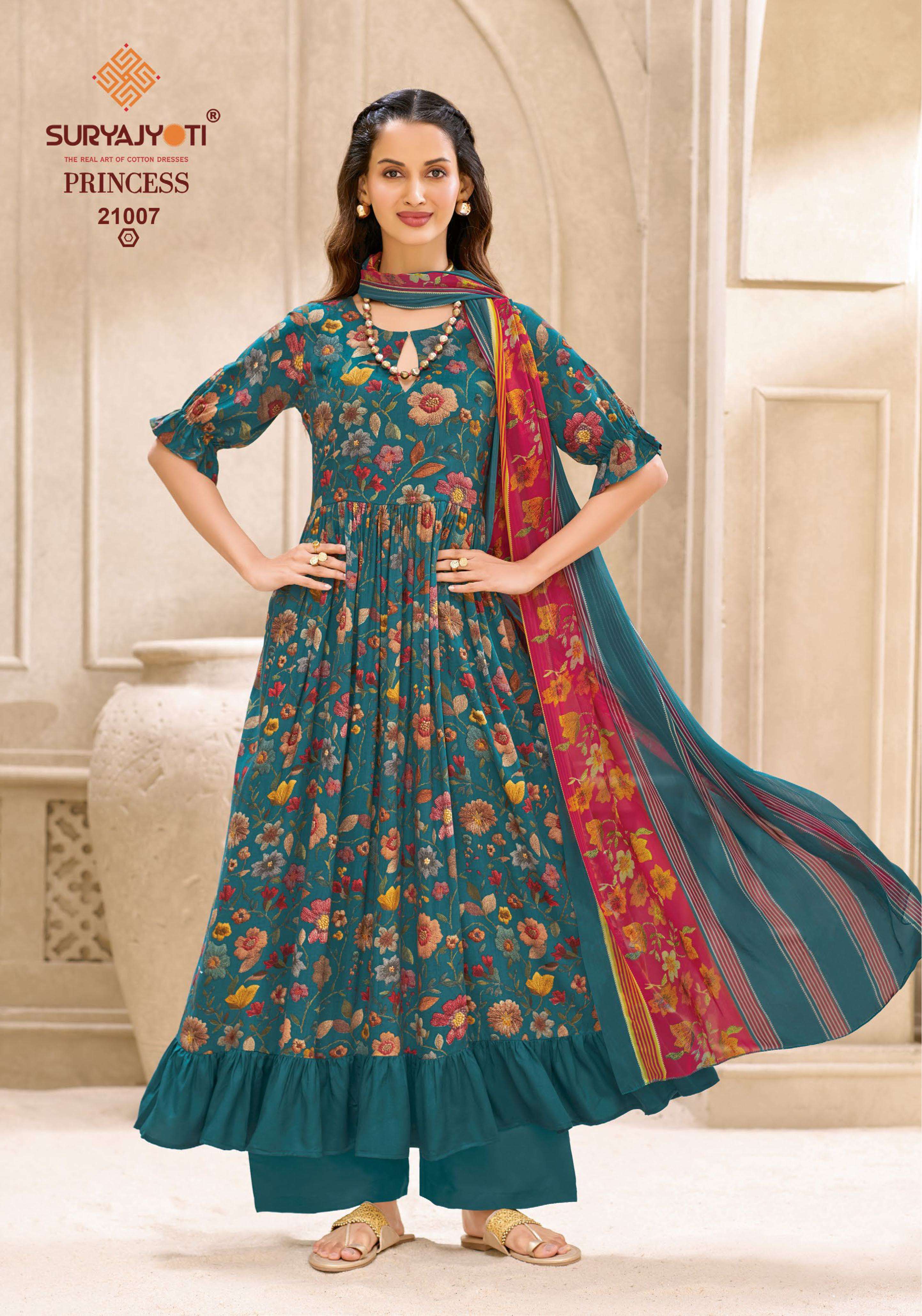 SURYAJYOTI PRINCESS VOL 21 RAYON PRINT LADIES SALWAR SUIT