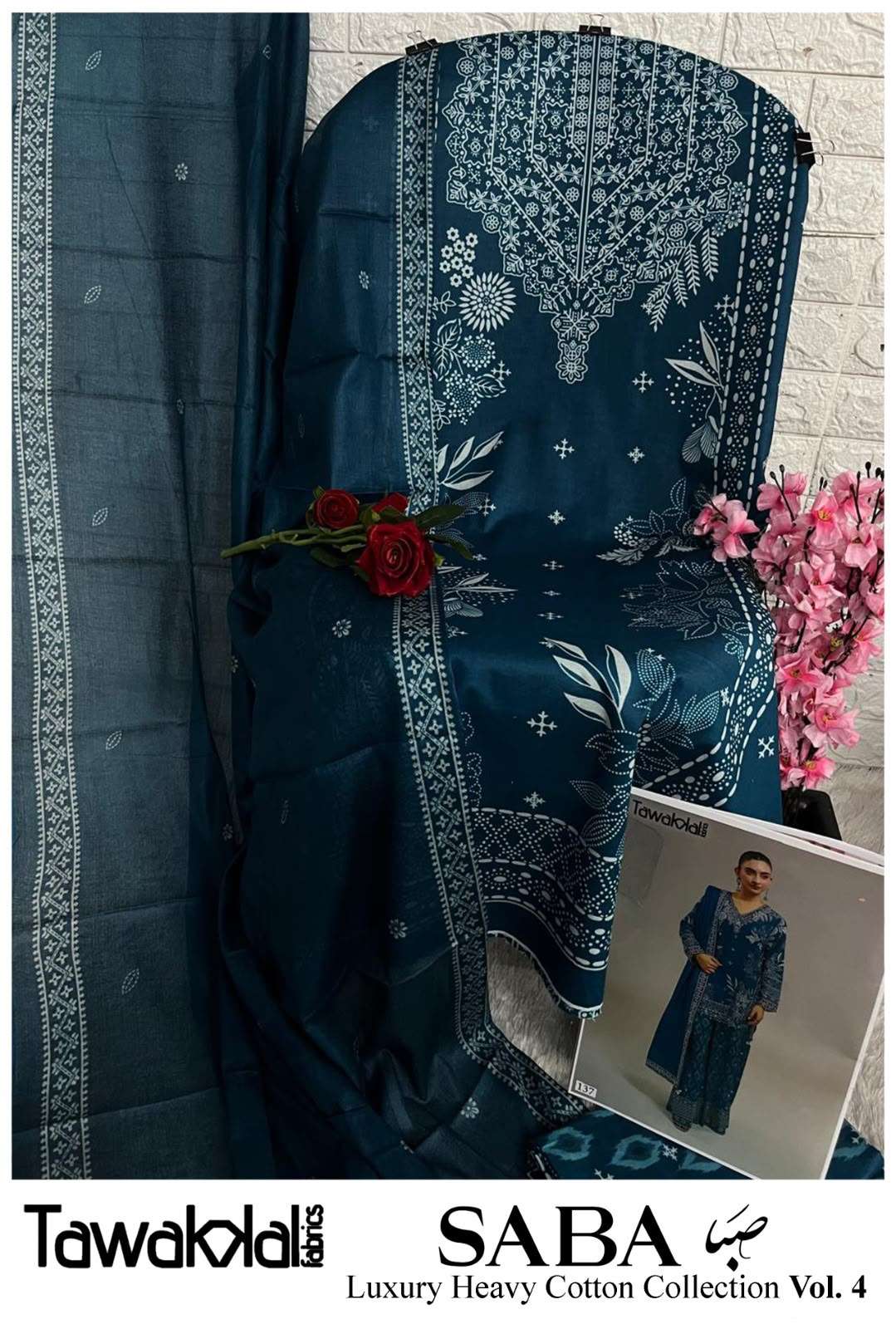 TAWAKKAL FABRICS SABA LUXURY HEAVY COTTON COLLECTION VOL 4