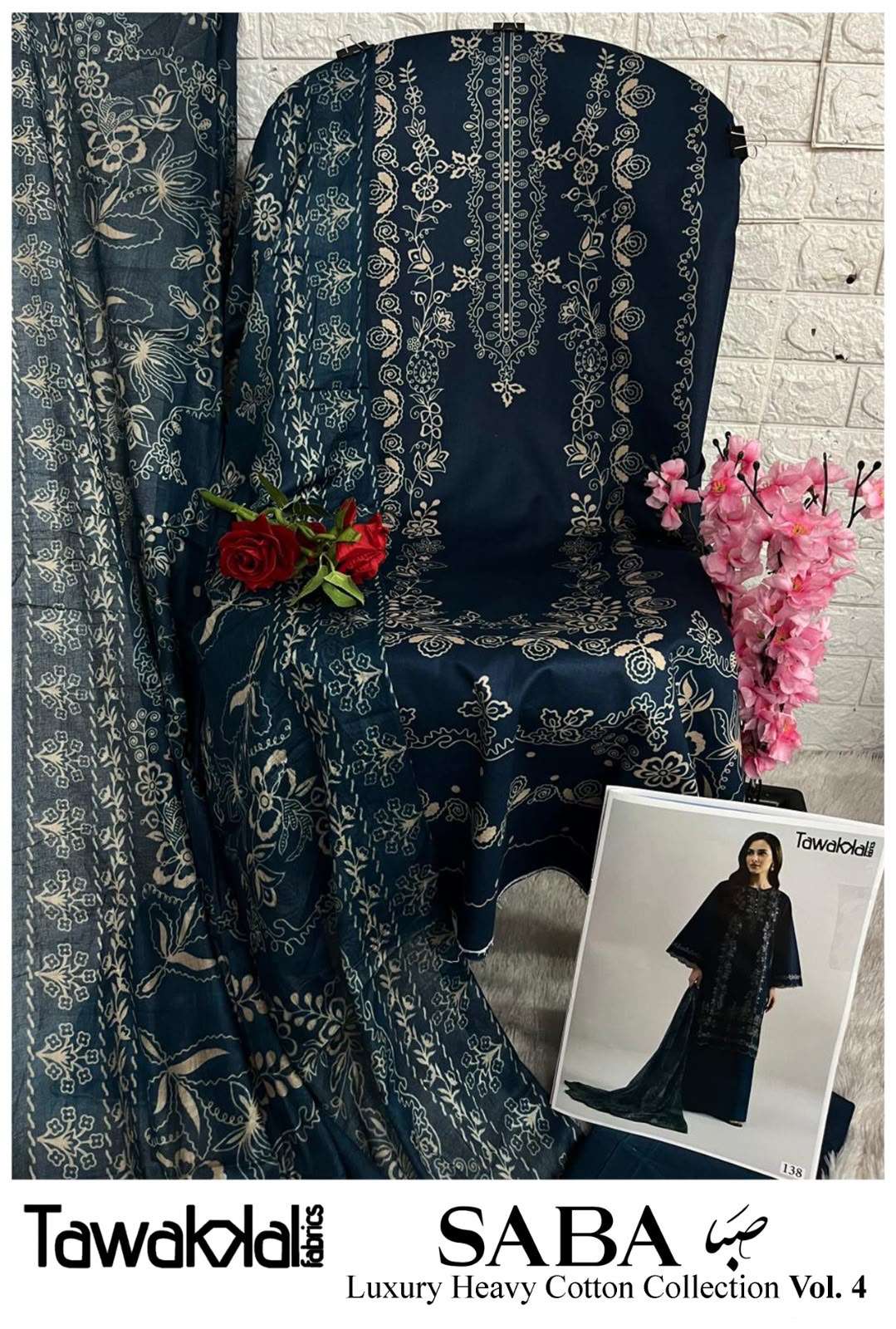 TAWAKKAL FABRICS SABA LUXURY HEAVY COTTON COLLECTION VOL 4