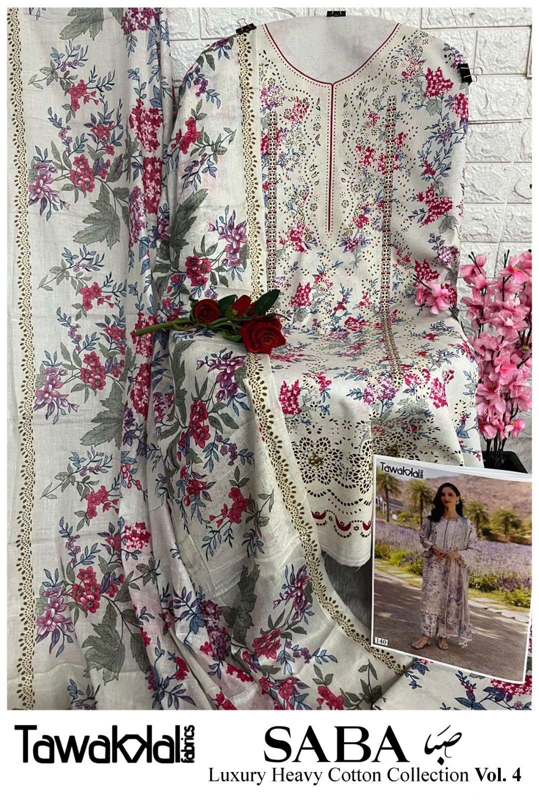 TAWAKKAL FABRICS SABA LUXURY HEAVY COTTON COLLECTION VOL 4