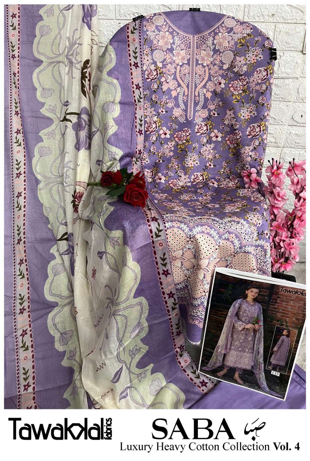 TAWAKKAL FABRICS SABA LUXURY HEAVY COTTON COLLECTION VOL 4