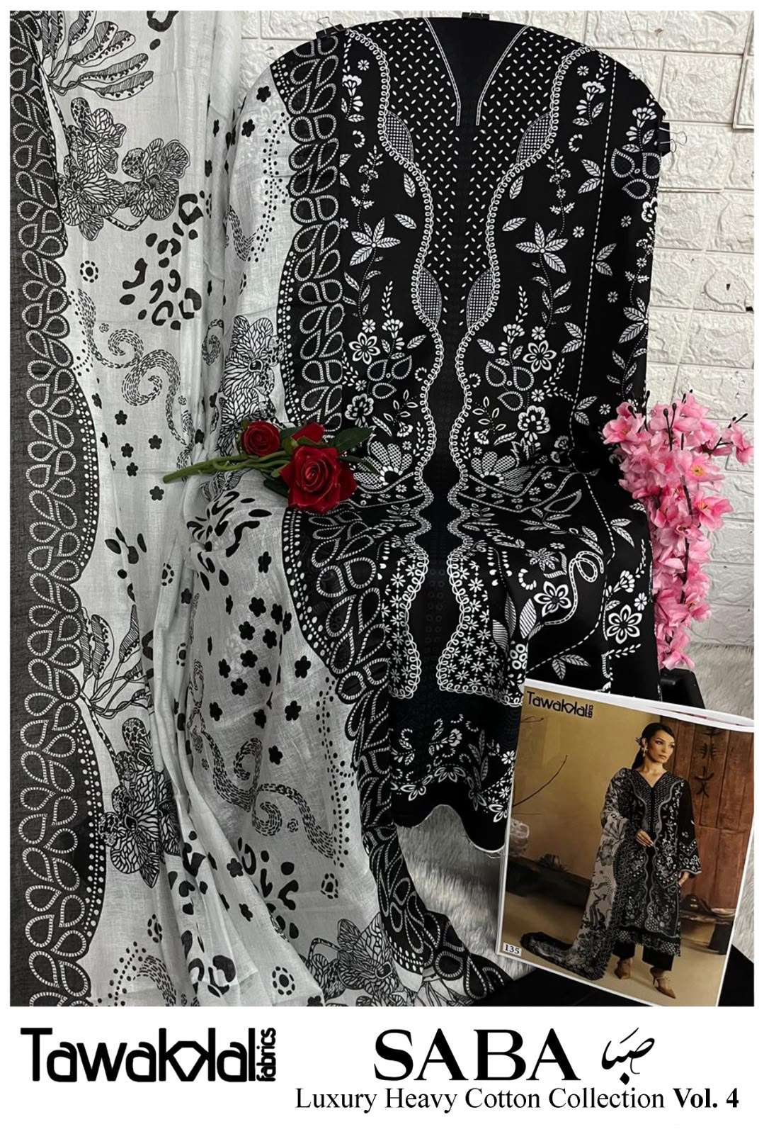 TAWAKKAL FABRICS SABA LUXURY HEAVY COTTON COLLECTION VOL 4