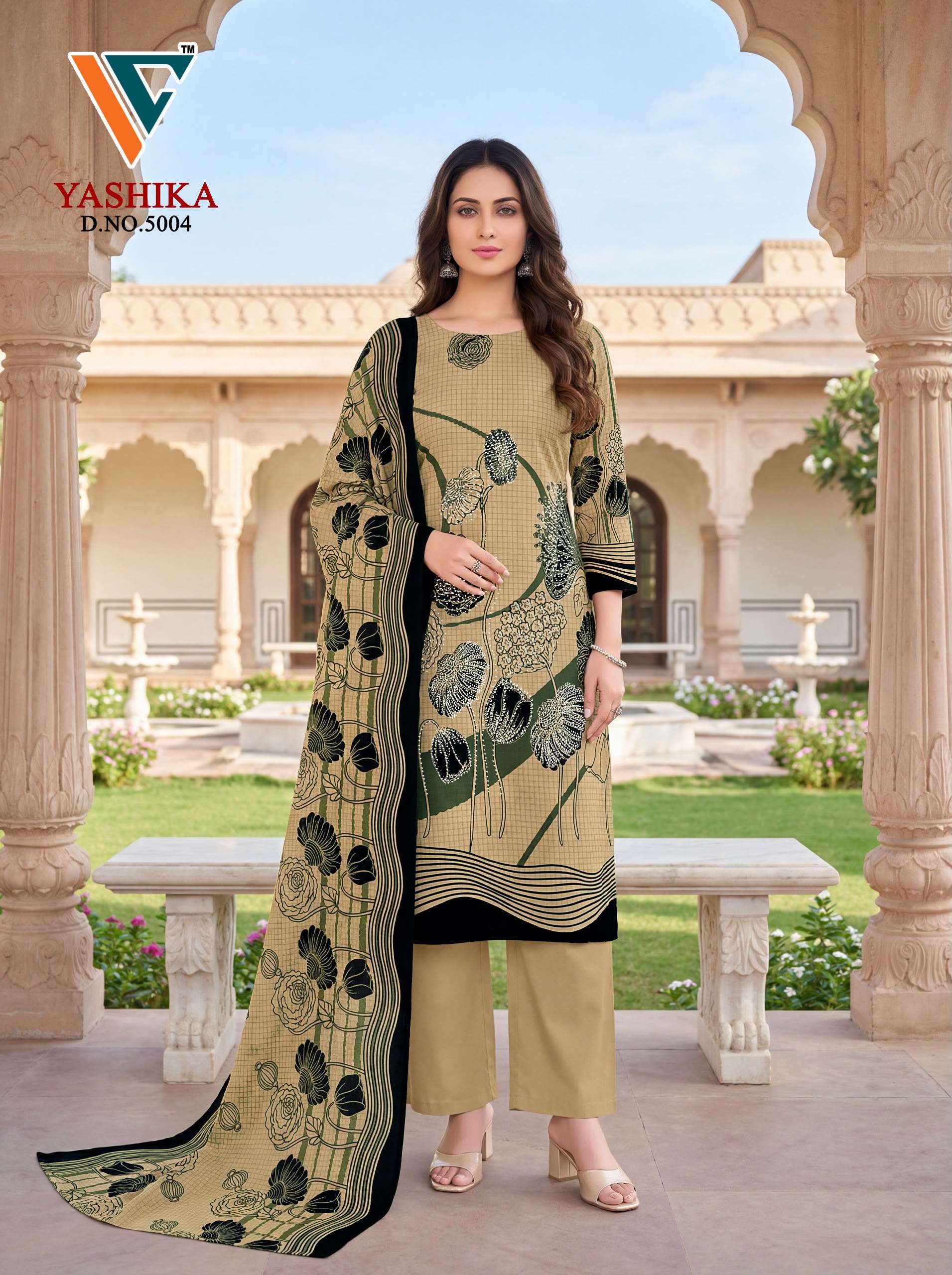 VANDANA CREATION YASHIKA VOL 5 COTTON PRINT WITH FANCY SWAROVSKI WORK SUIT