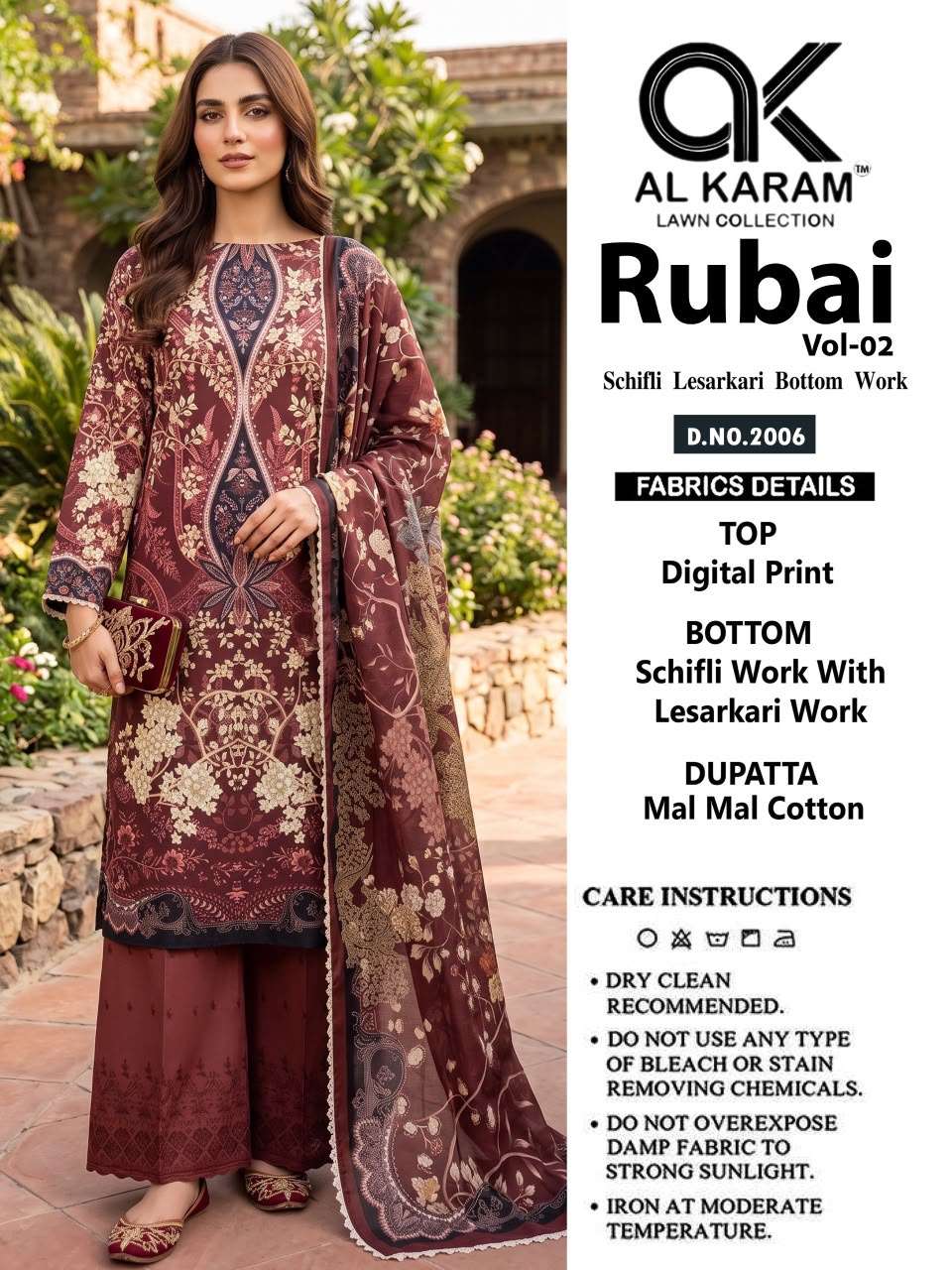 AL KARAM RUBAI VOL 2 COTTON DIGITAL PRINTS SUIT