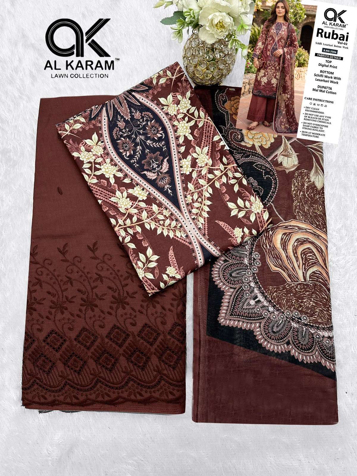 AL KARAM RUBAI VOL 2 COTTON DIGITAL PRINTS SUIT