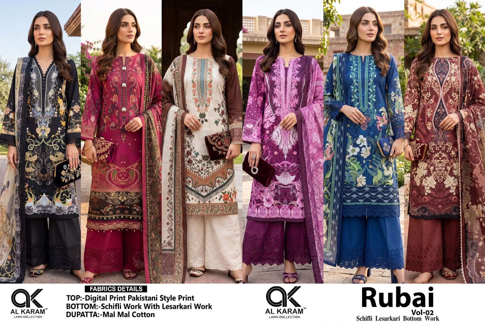AL KARAM RUBAI VOL 2 COTTON DIGITAL PRINTS SUIT