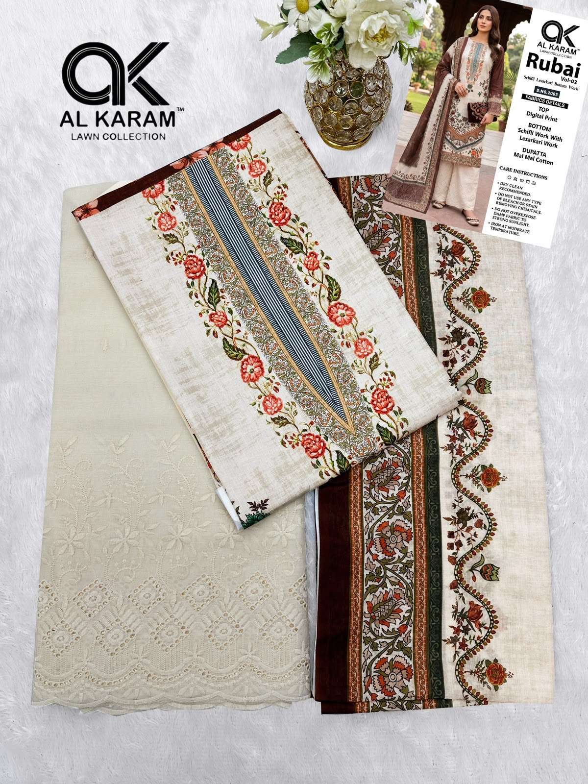 AL KARAM RUBAI VOL 2 COTTON DIGITAL PRINTS SUIT