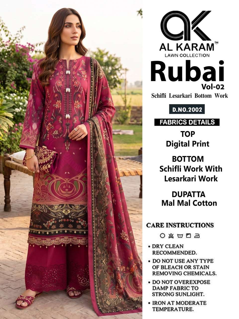 AL KARAM RUBAI VOL 2 COTTON DIGITAL PRINTS SUIT