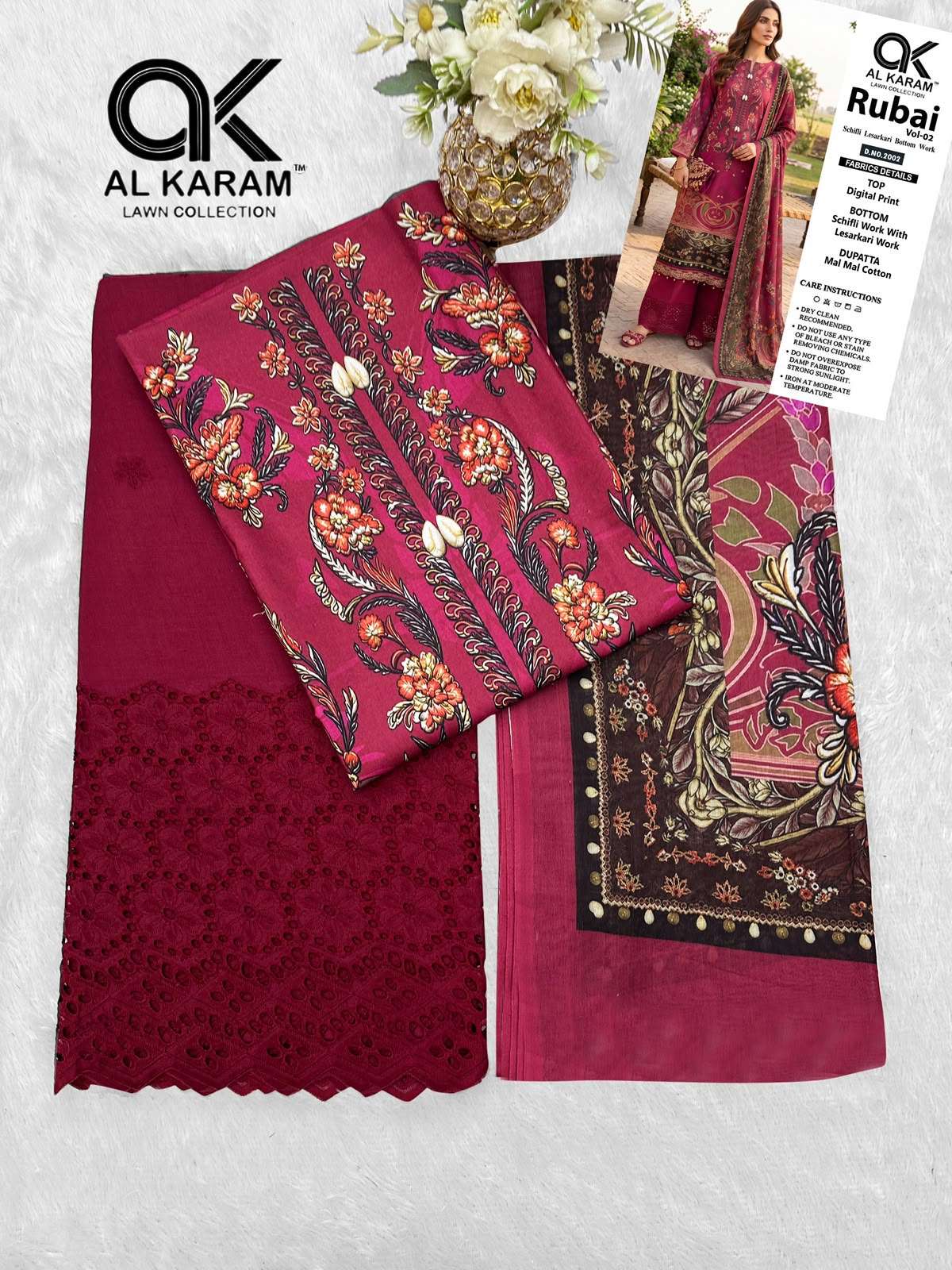 AL KARAM RUBAI VOL 2 COTTON DIGITAL PRINTS SUIT