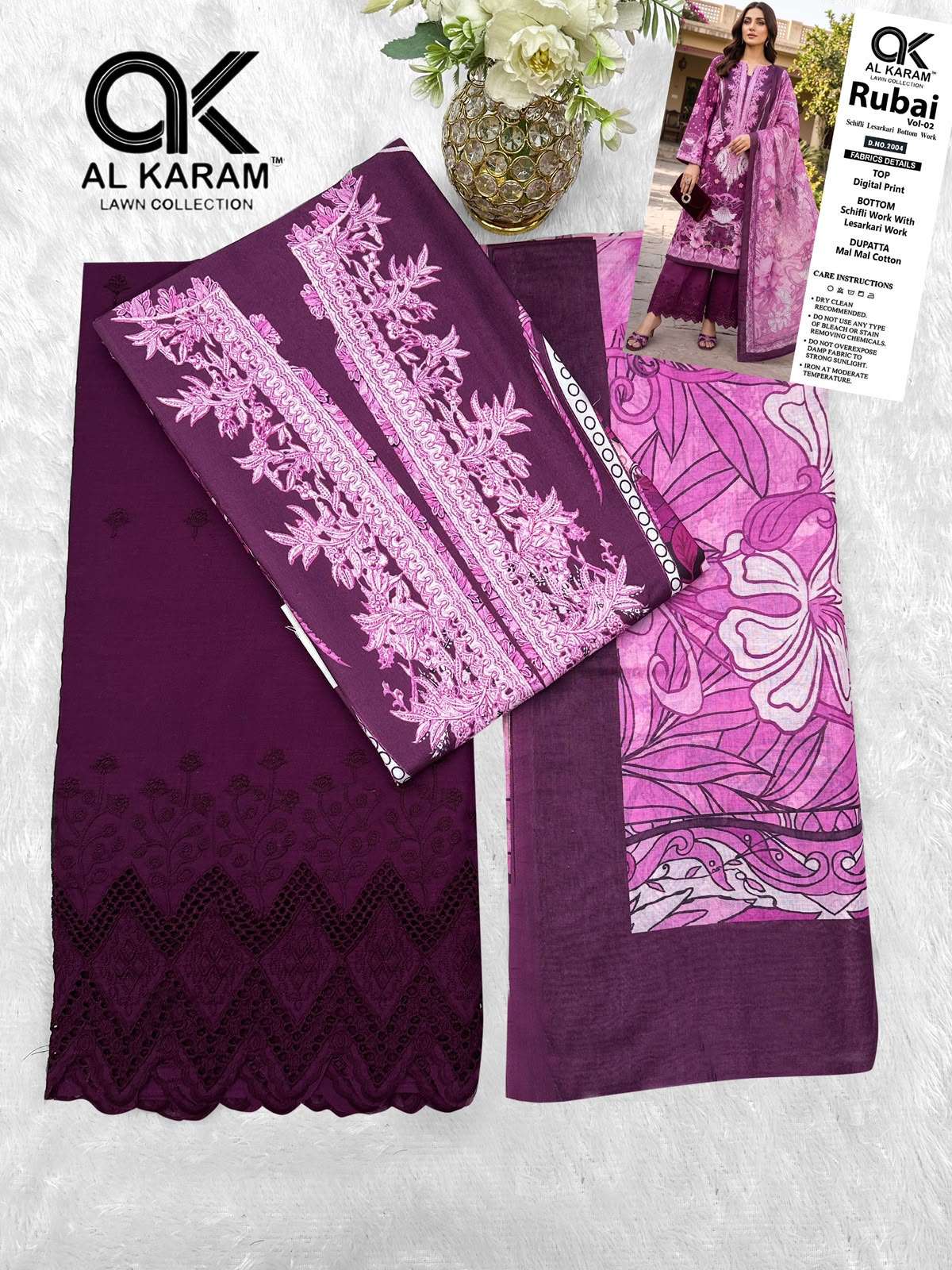 AL KARAM RUBAI VOL 2 COTTON DIGITAL PRINTS SUIT