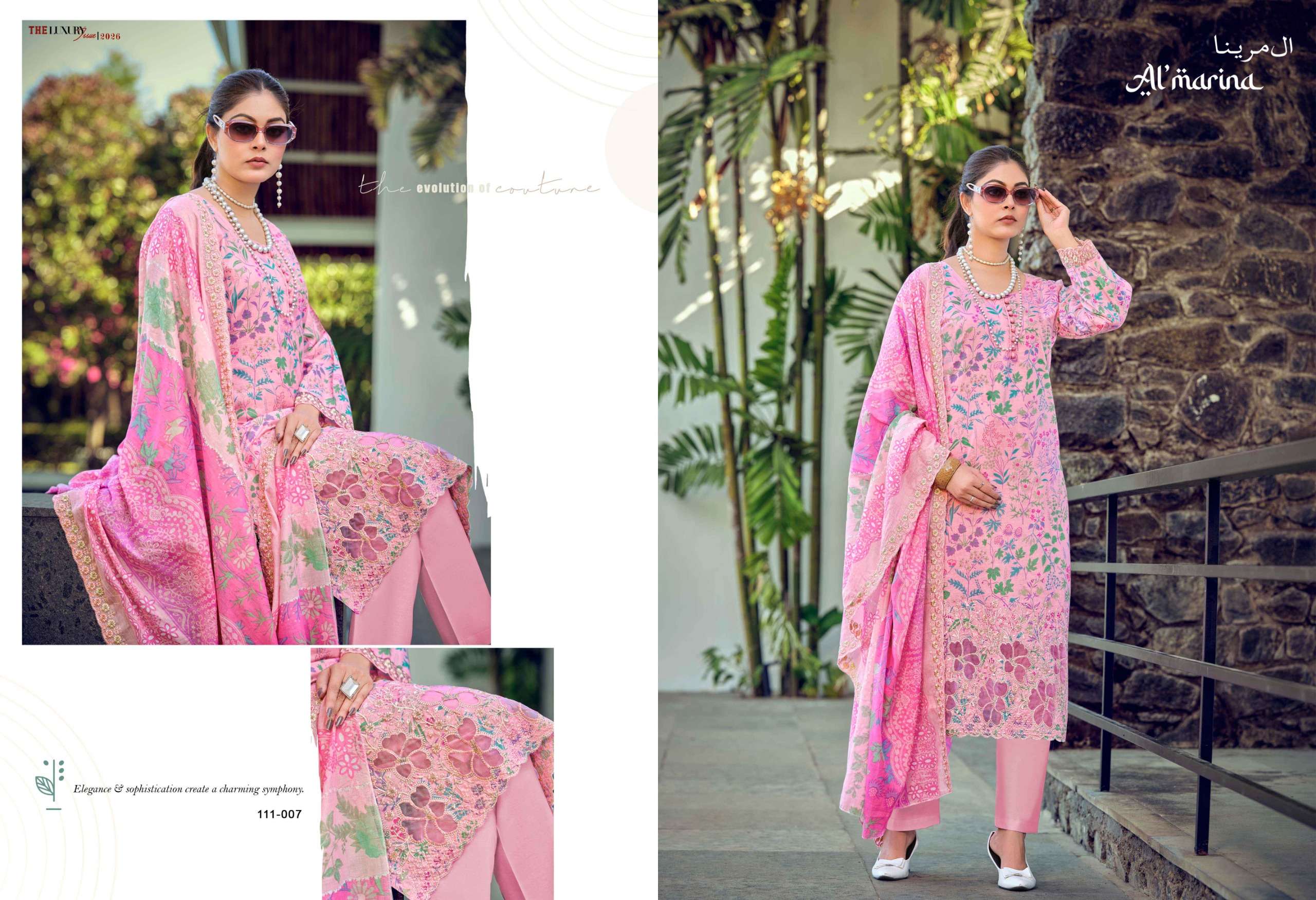 AL MARINA NADIYA COTTON DIGITAL PRINTS WITH EMBROIDERY WORK SUIT