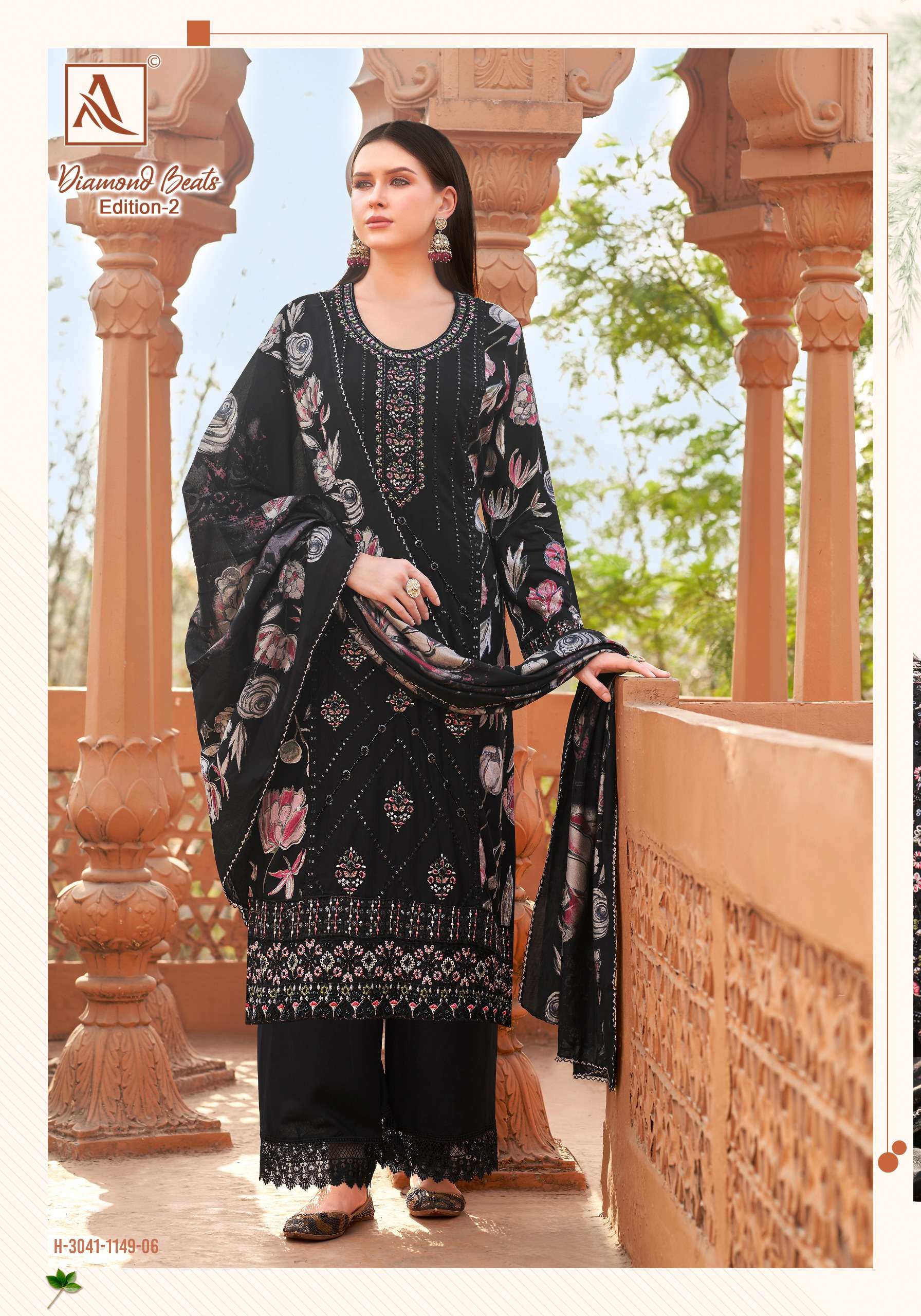 ALOK SUITS DIAMOND BEATS EDITION 2 RAYON PRINT WITH FANCY EMBROIDERY WORK SUIT