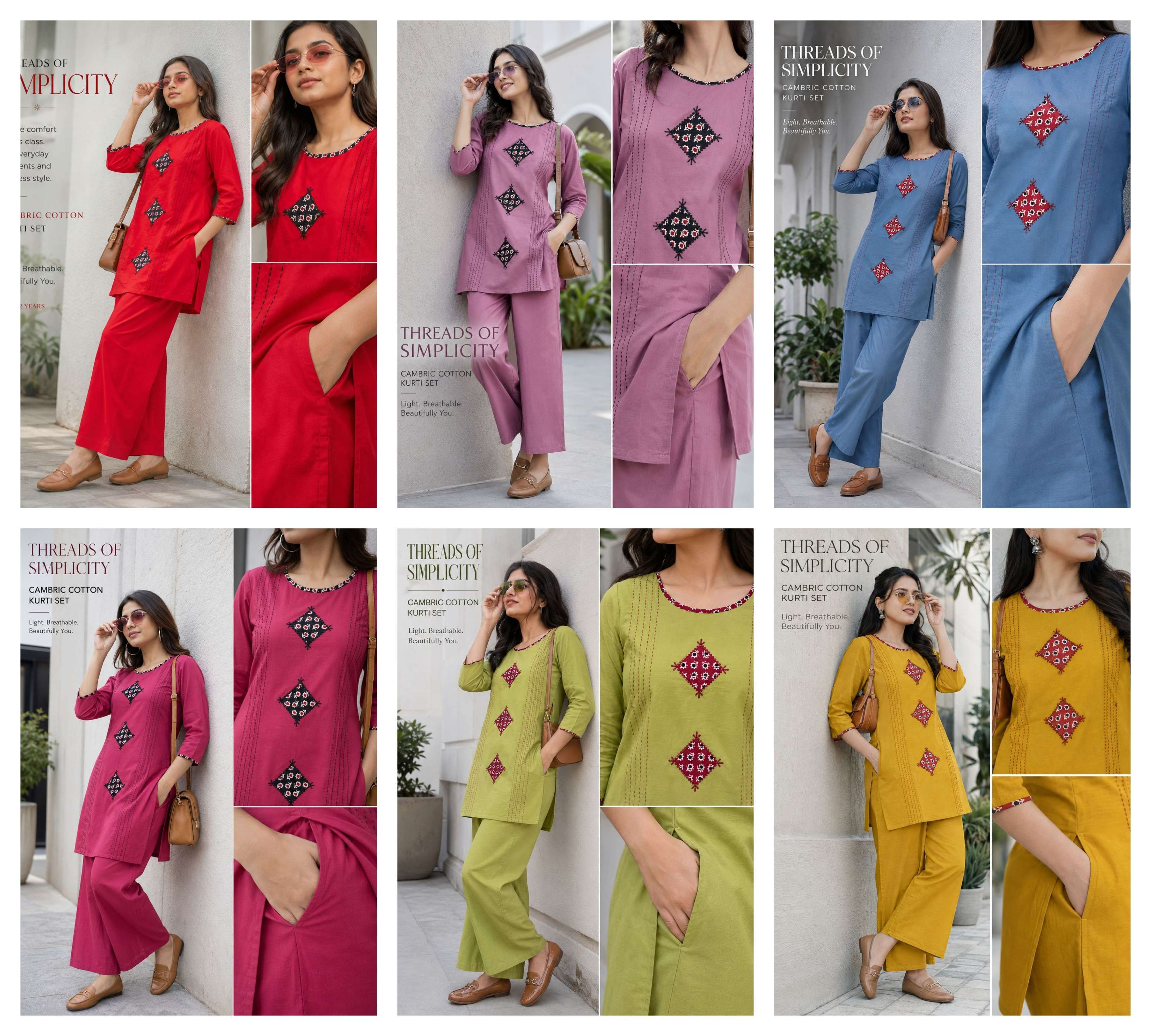 BANDHANI PALACE 2PCS SET COLLECTION FANCY WORK LADIES TOP WITH BOTTOM PAIR 