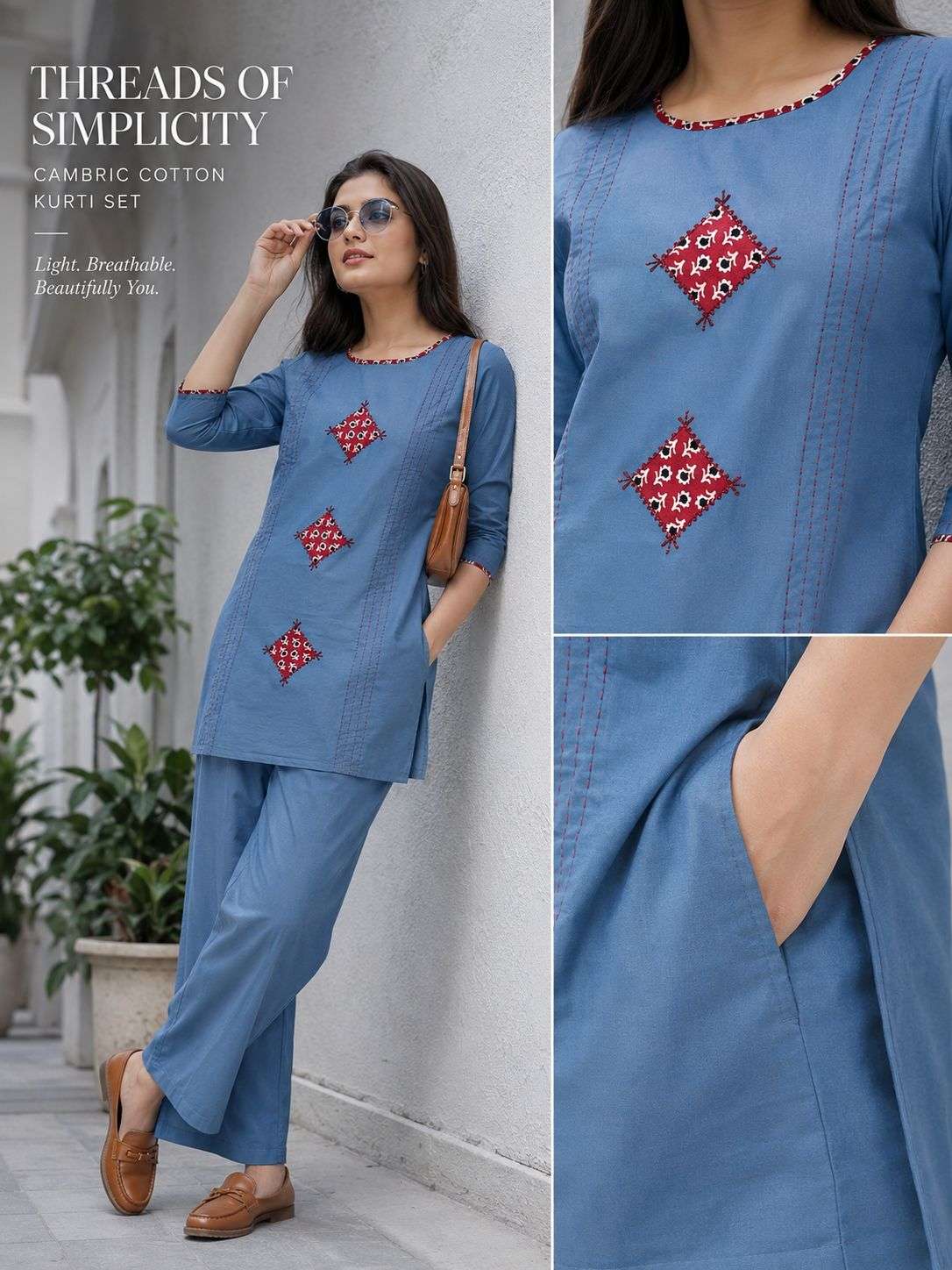 BANDHANI PALACE 2PCS SET COLLECTION FANCY WORK LADIES TOP WITH BOTTOM PAIR 