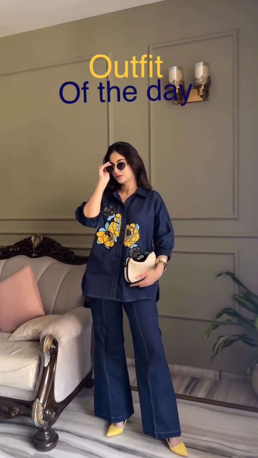 BE 512 COTTON EMBROIDERED WORKED FANCY CO-ORD SET 