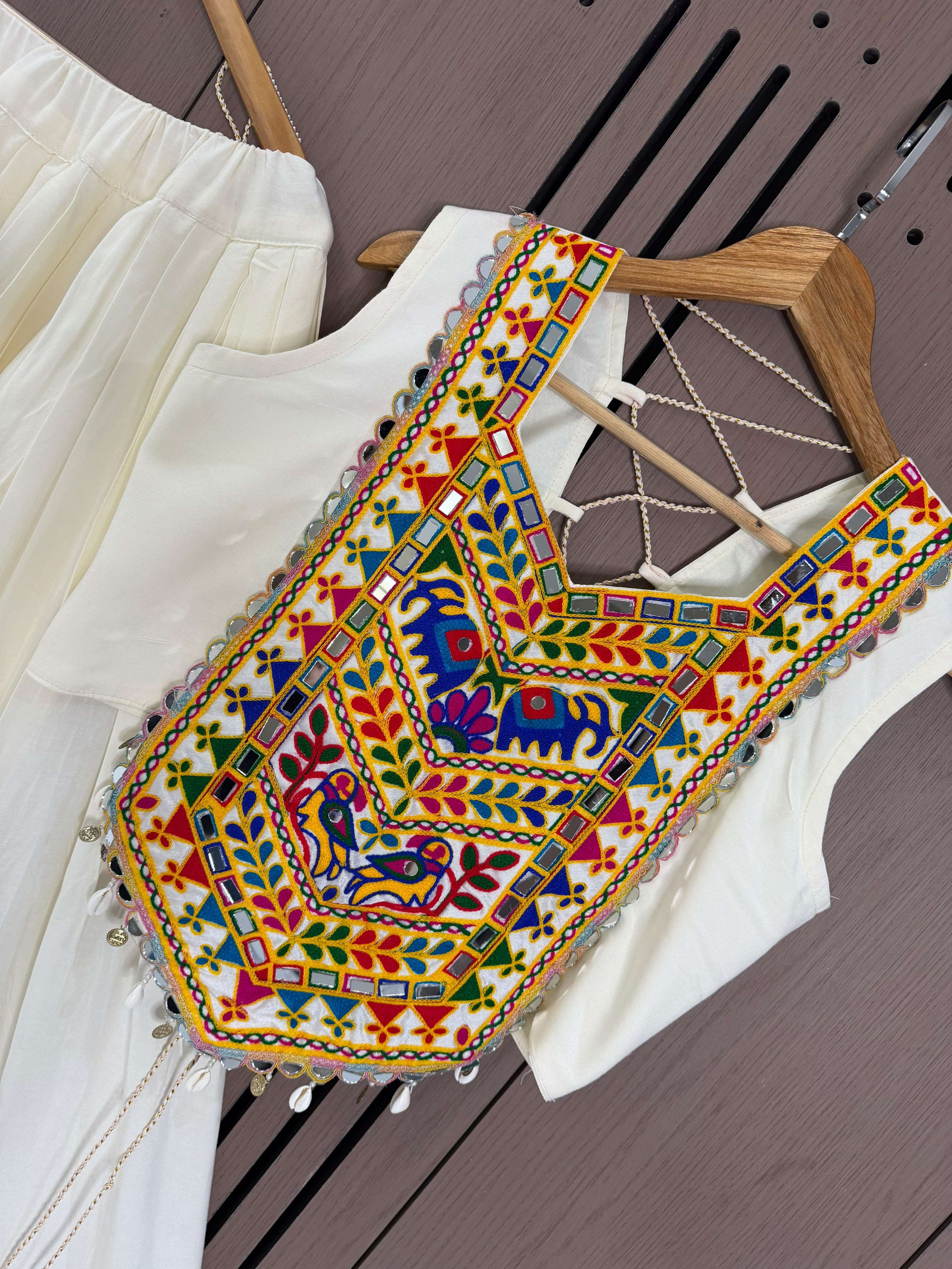 BE 661 RAYON EMBROIDERY DESIGNER WORK NAVRATRI WEAR LEHANGA CHOLI 