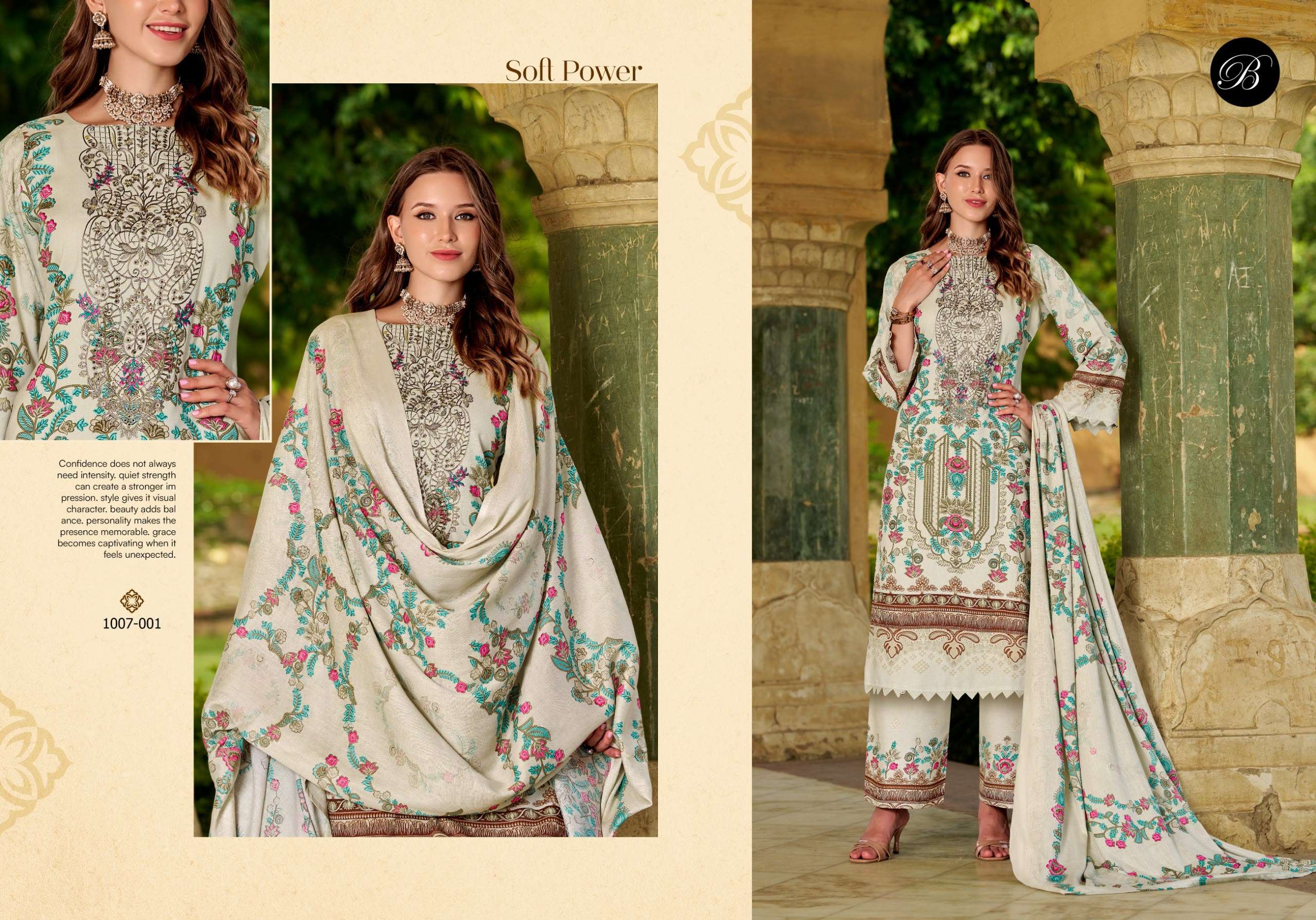 BELLIZA DESIGNER STUDIO DILKHUSH VOL 6 VISCOSE DIGITAL PRINT WITH FANCY WORK SUIT