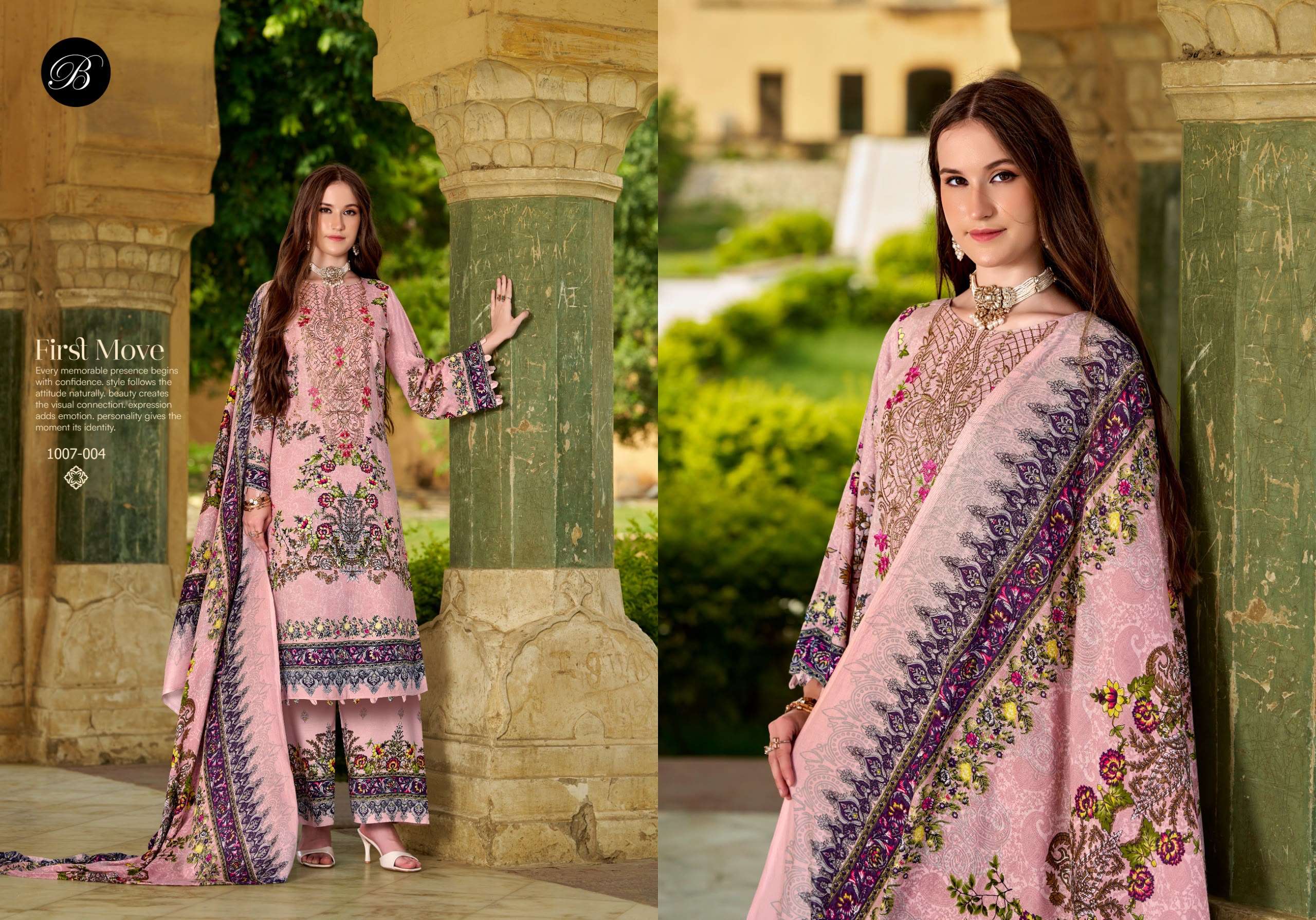 BELLIZA DESIGNER STUDIO DILKHUSH VOL 6 VISCOSE DIGITAL PRINT WITH FANCY WORK SUIT