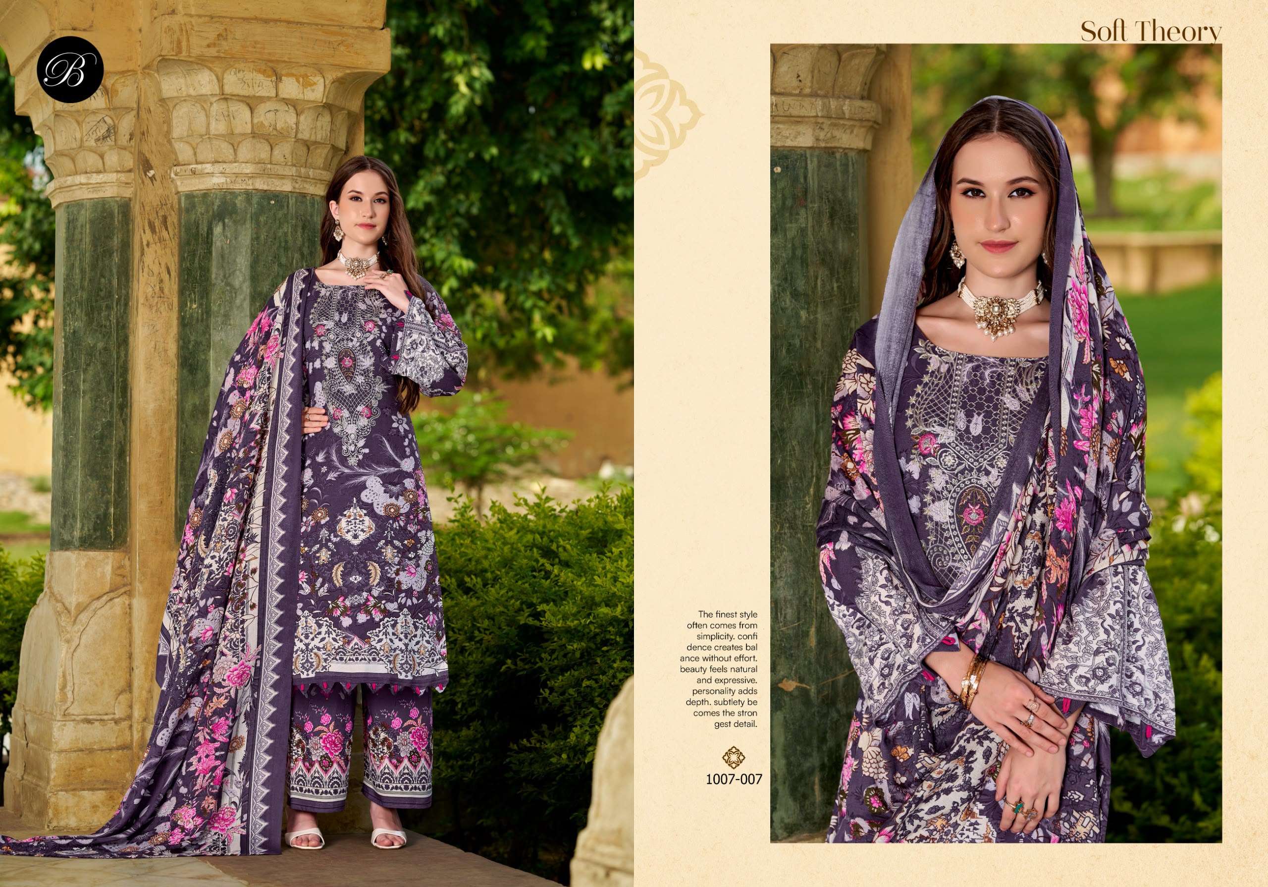 BELLIZA DESIGNER STUDIO DILKHUSH VOL 6 VISCOSE DIGITAL PRINT WITH FANCY WORK SUIT