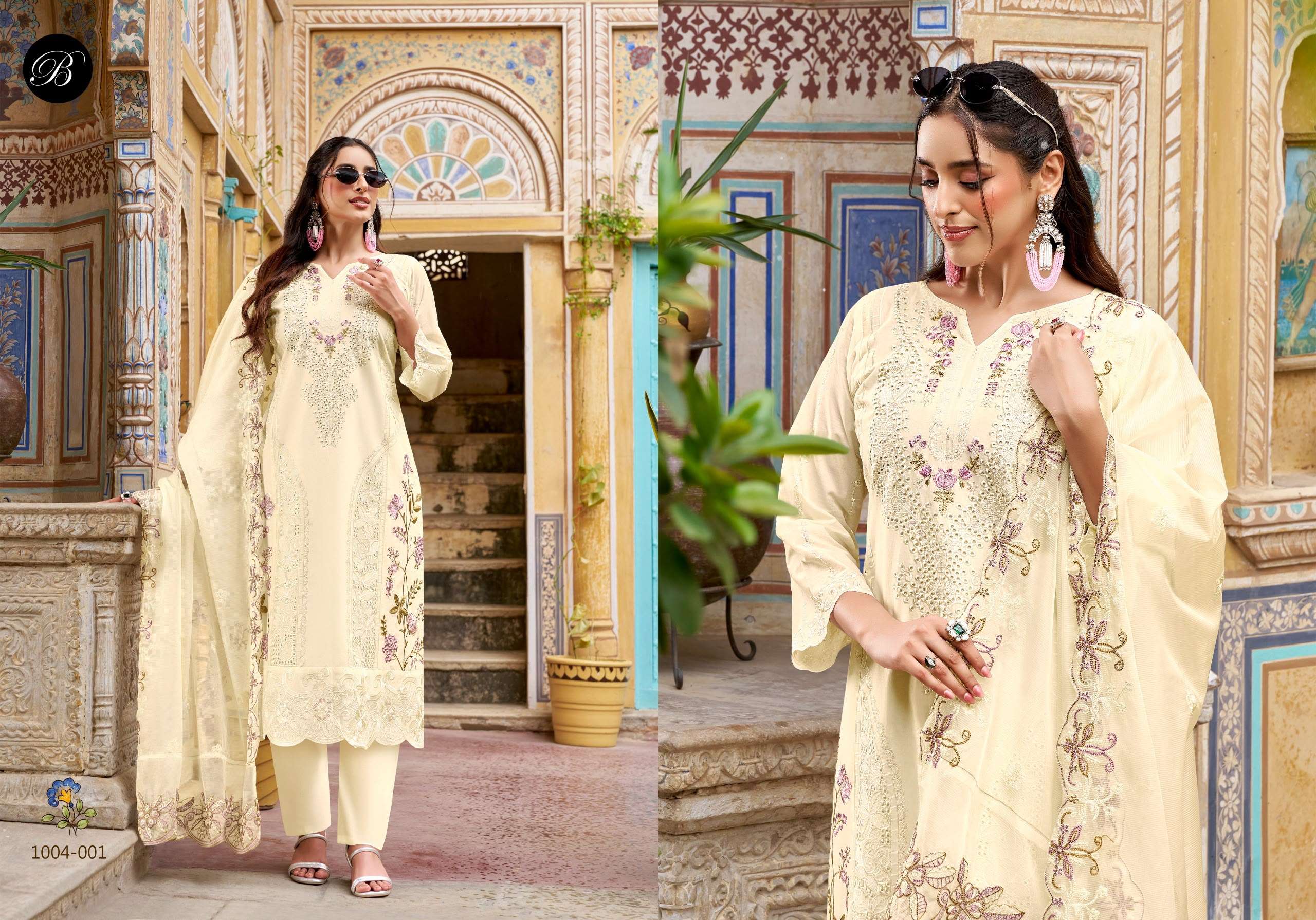 BELLIZA DESIGNER STUDIO KHWAISH LAWN COTTON DIGITAL PRINT WITH EMBROIDERY SUIT