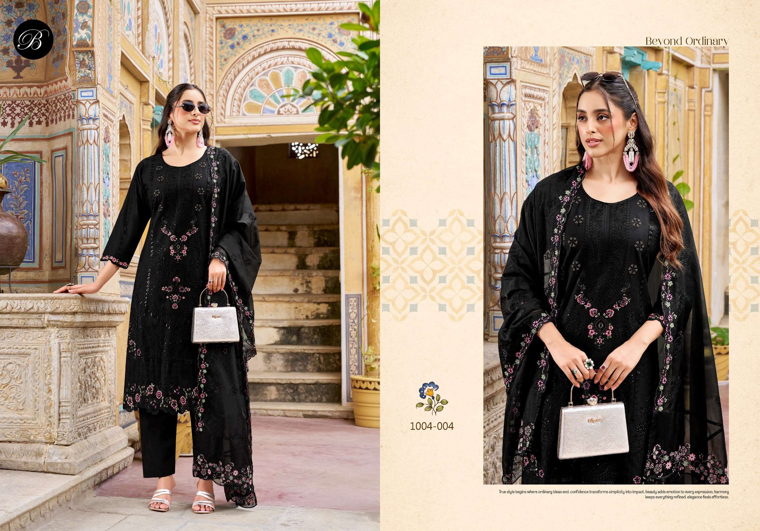 BELLIZA DESIGNER STUDIO KHWAISH LAWN COTTON DIGITAL PRINT WITH EMBROIDERY SUIT