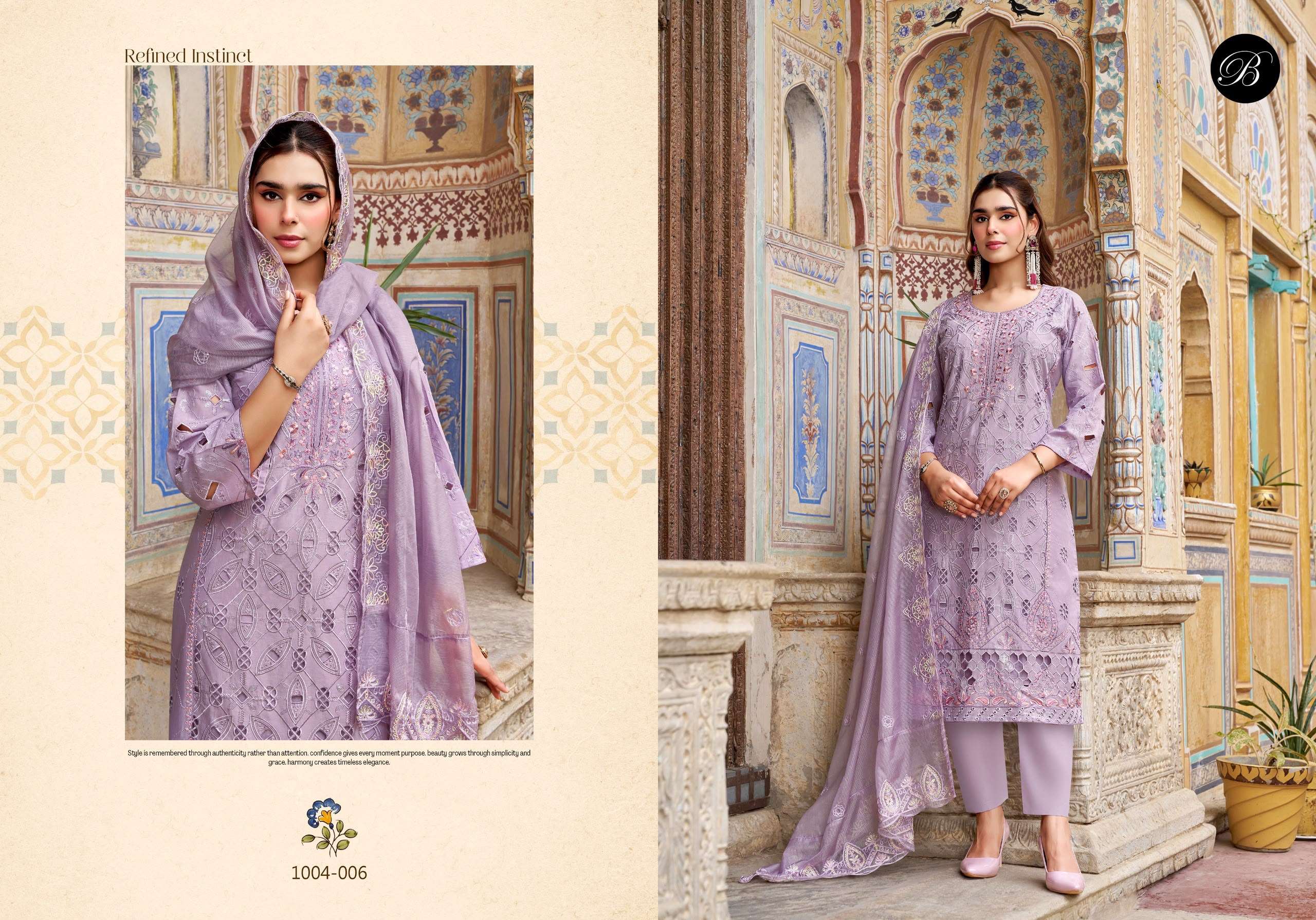 BELLIZA DESIGNER STUDIO KHWAISH LAWN COTTON DIGITAL PRINT WITH EMBROIDERY SUIT