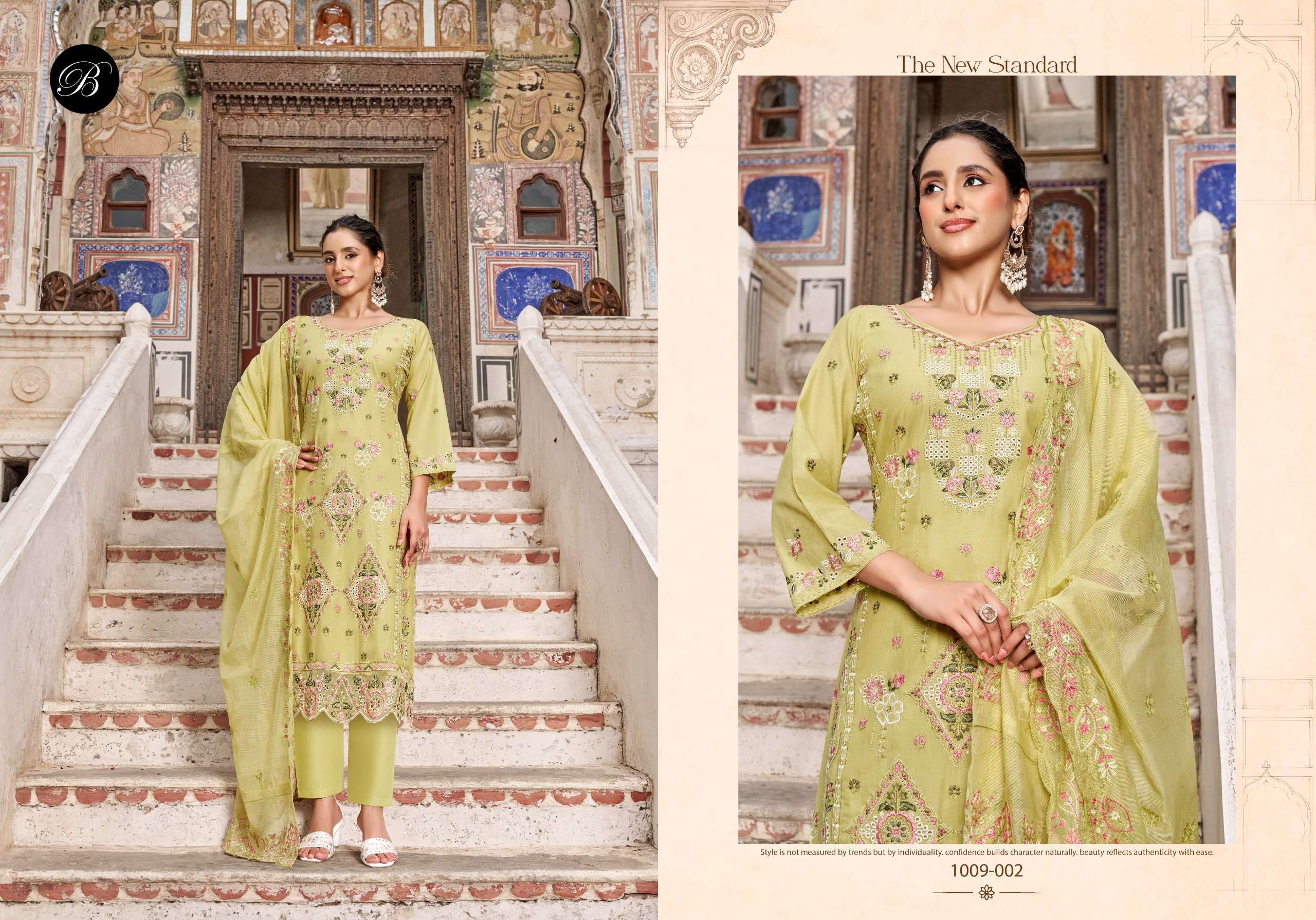 BELLIZA DESIGNER STUDIO KHWAISH VOL 2 LAWN COTTON KARACHI EMBROIDERY STYLE WORK SUIT