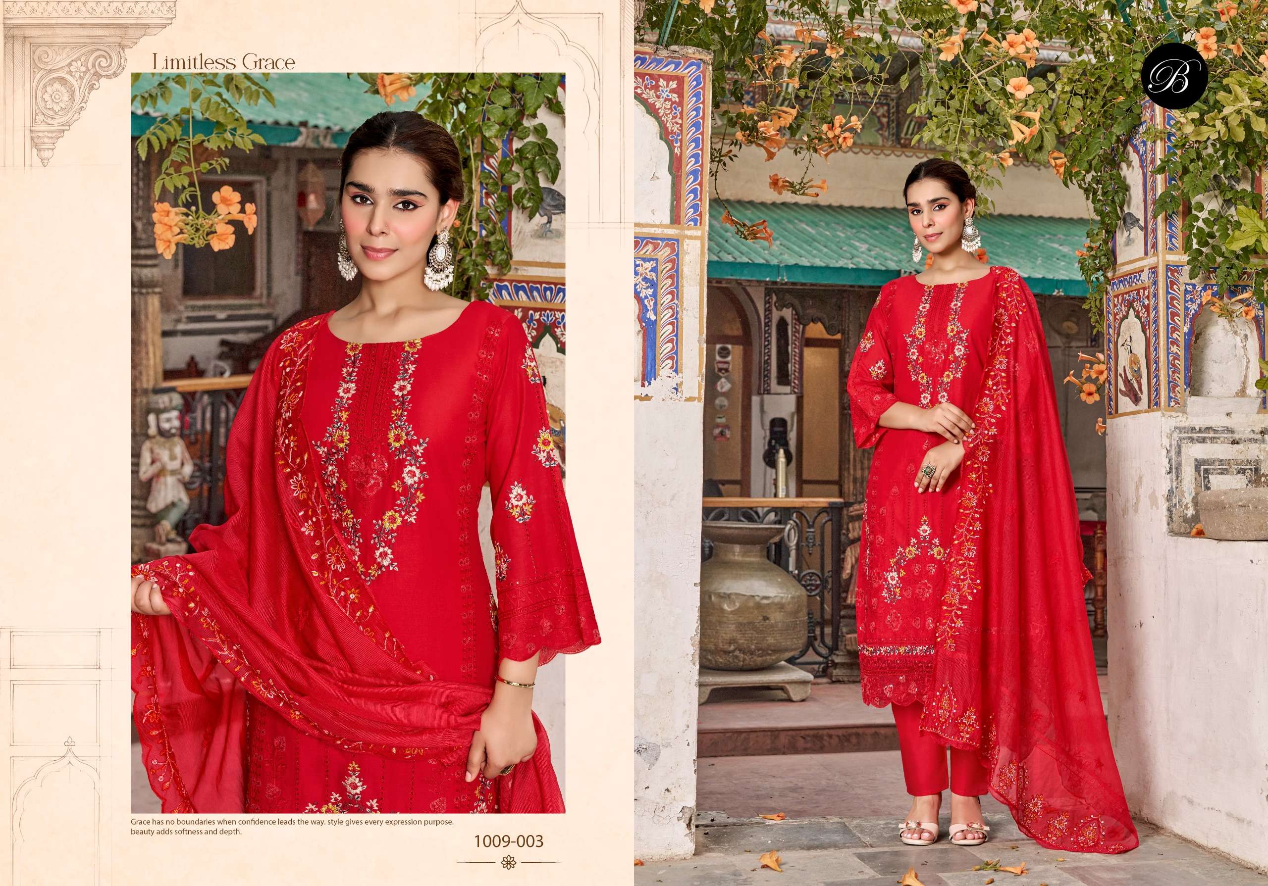 BELLIZA DESIGNER STUDIO KHWAISH VOL 2 LAWN COTTON KARACHI EMBROIDERY STYLE WORK SUIT