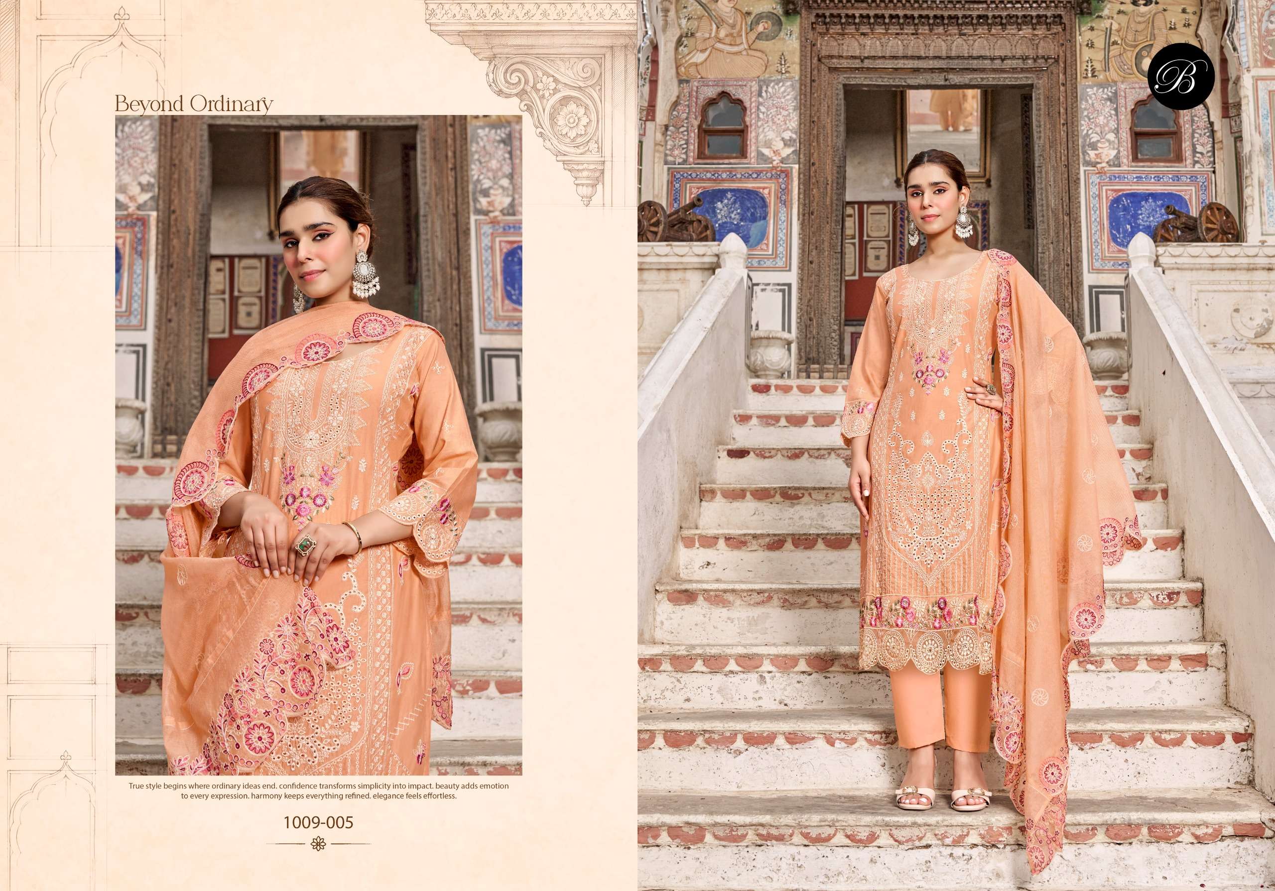 BELLIZA DESIGNER STUDIO KHWAISH VOL 2 LAWN COTTON KARACHI EMBROIDERY STYLE WORK SUIT